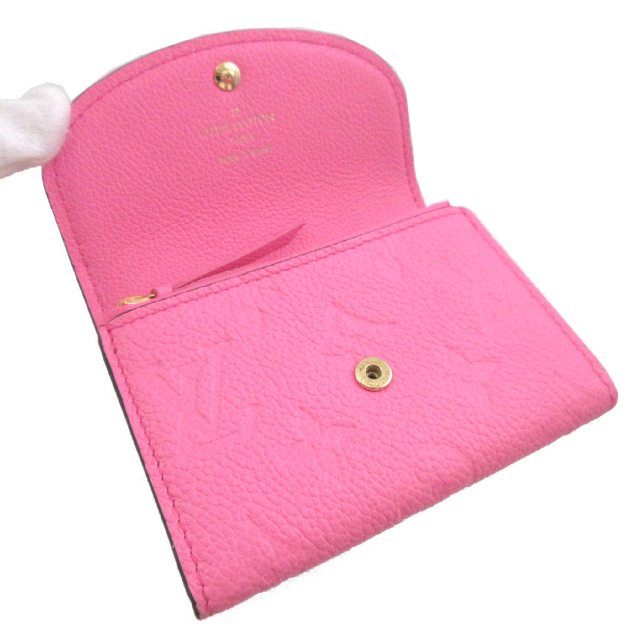 Louis Vuitton Pink Leather Wallet (Bi-Fold) (Pre-Owned)