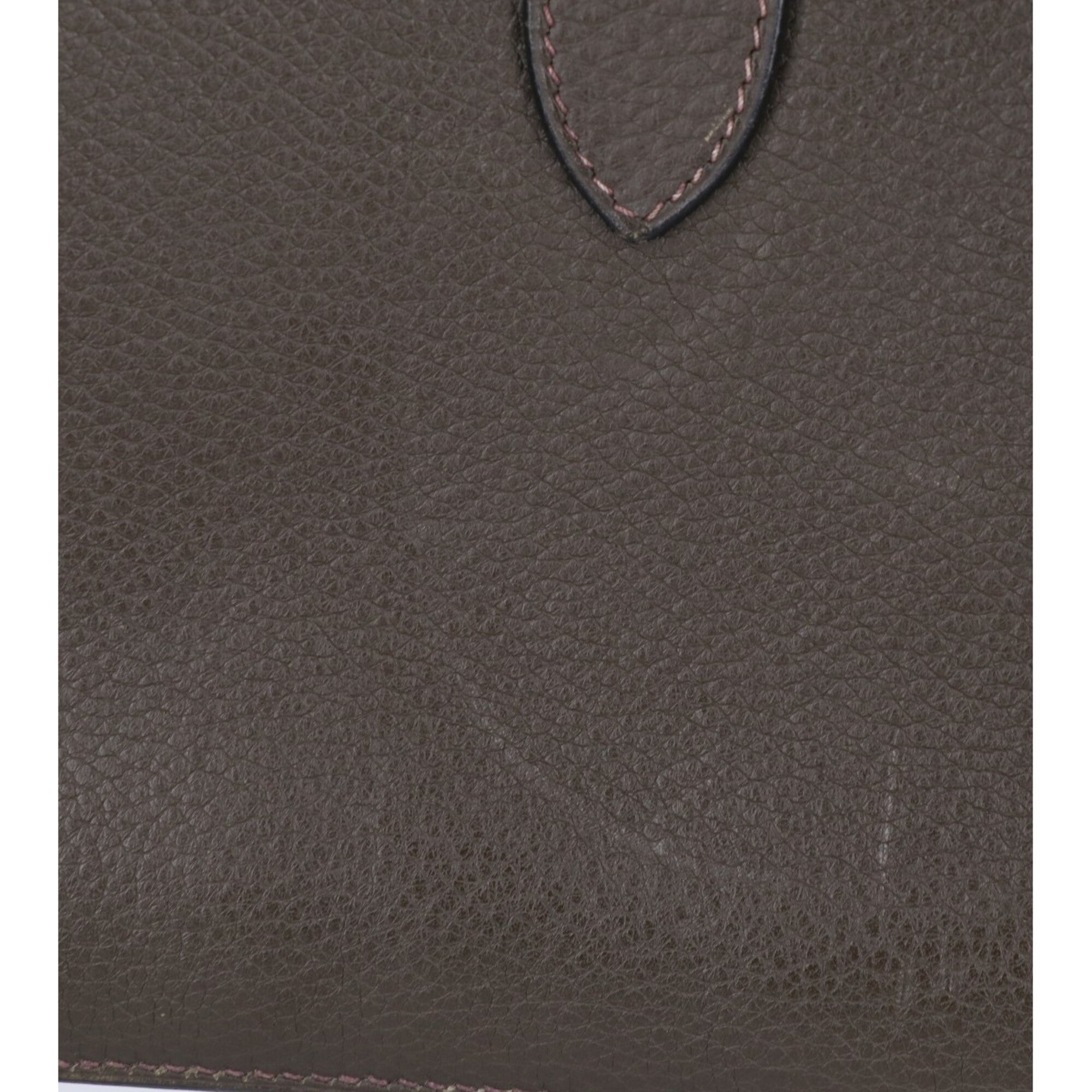 Hermes Khaki Fjord Leather Shoulder Bag (Pre-Owned)