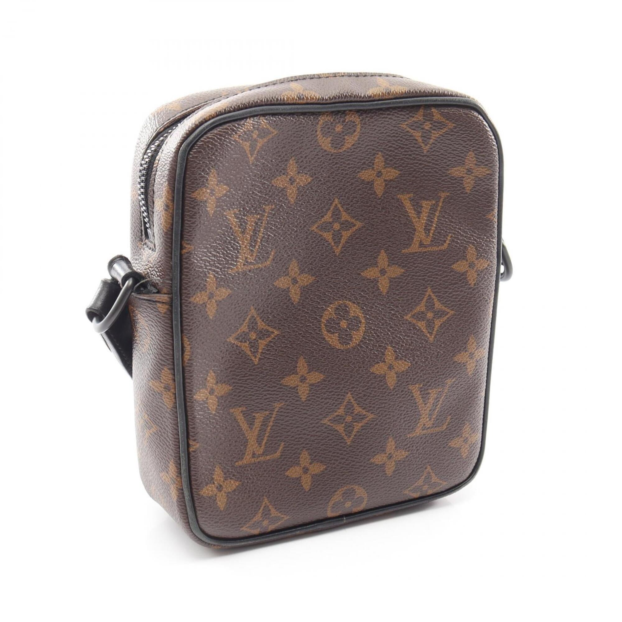 Louis Vuitton Black Brown Pvc Leather Handbag Shoulder Bag (Pre-Owned)