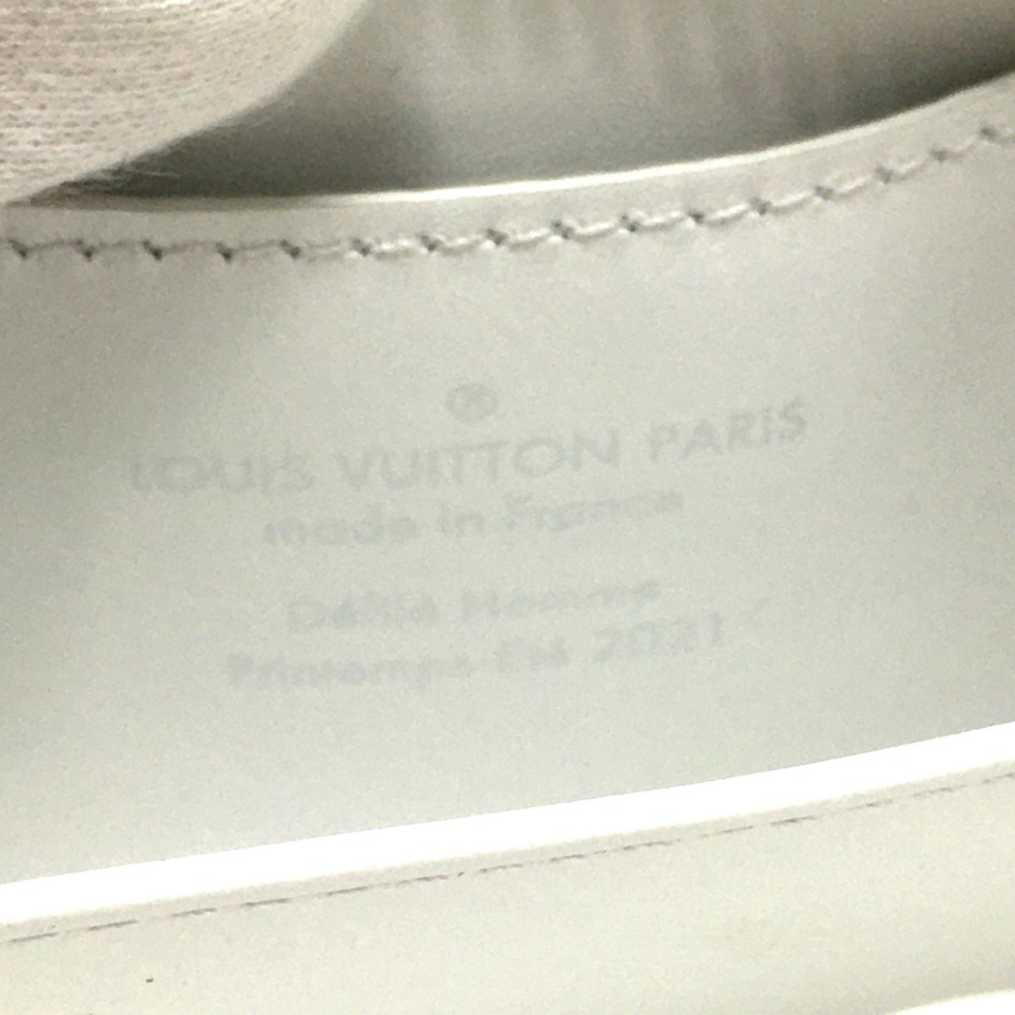 Louis Vuitton Monogram White Leather Coin Purse/Coin Case (Pre-Owned)