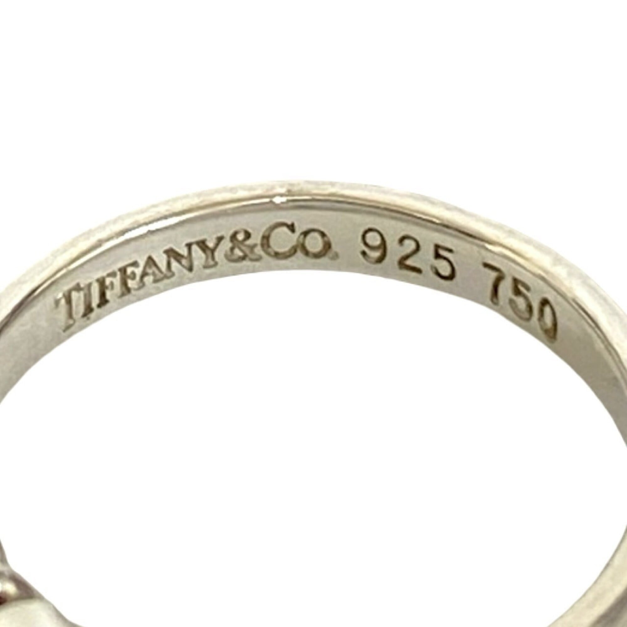 Tiffany Gold Silver Yellow Gold (18K) Silver 925 Band Ring (Pre-Owned)