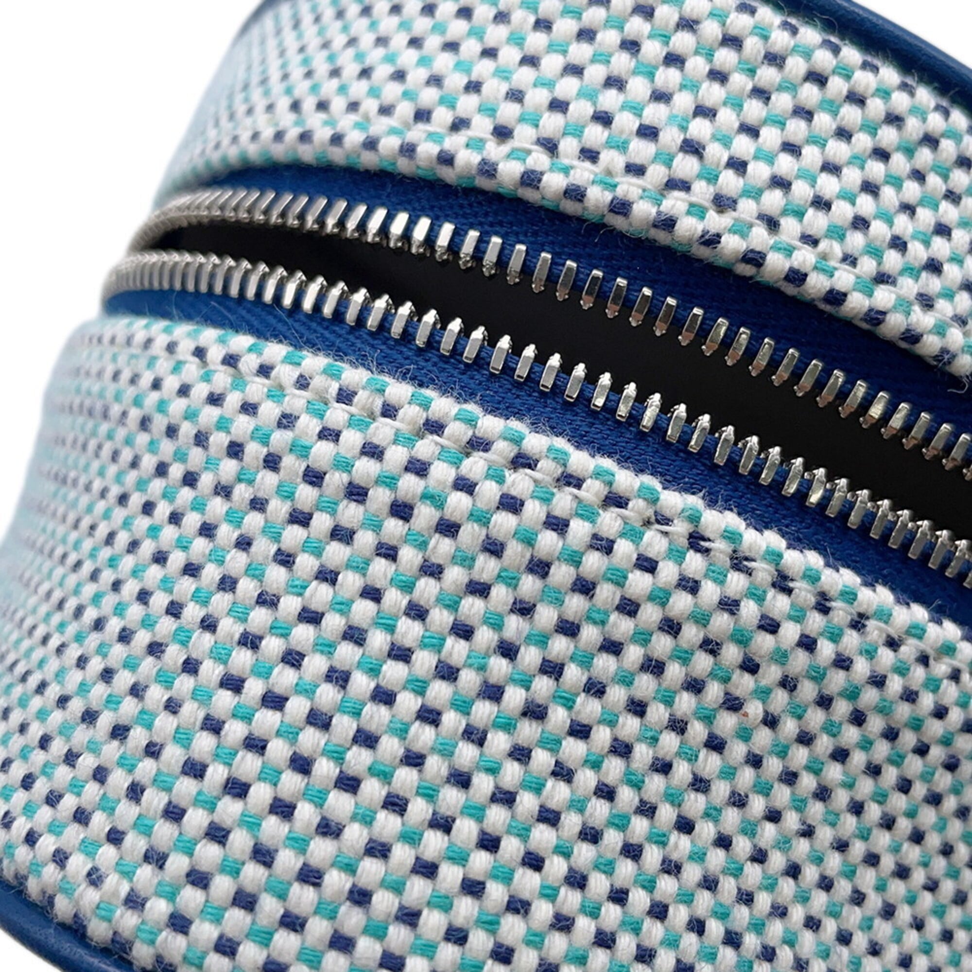 Hermes Ivory Marine Blue Toile H Handbag Pouch (Pre-Owned)