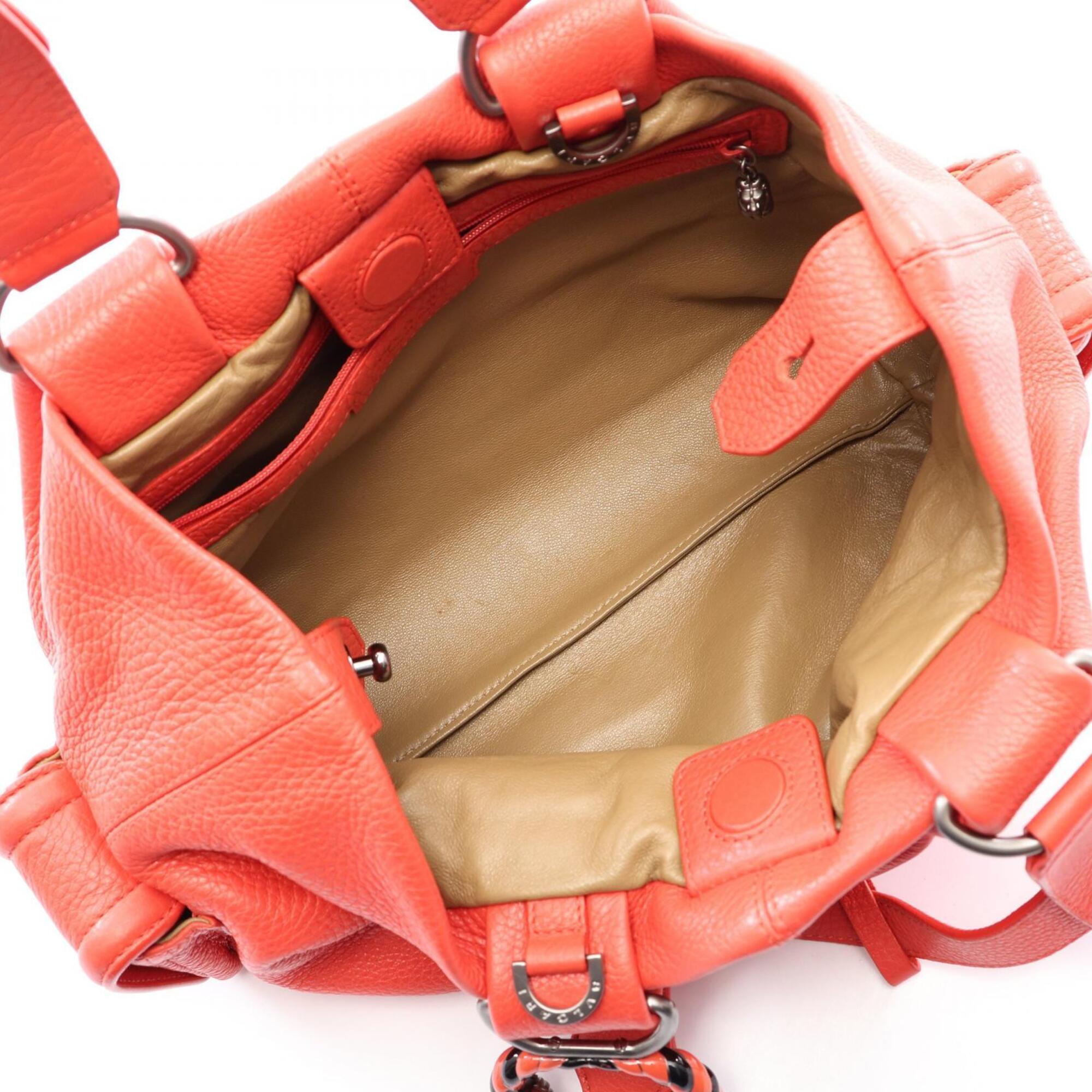 Bvlgari Pink Leather Handbag (Pre-Owned)