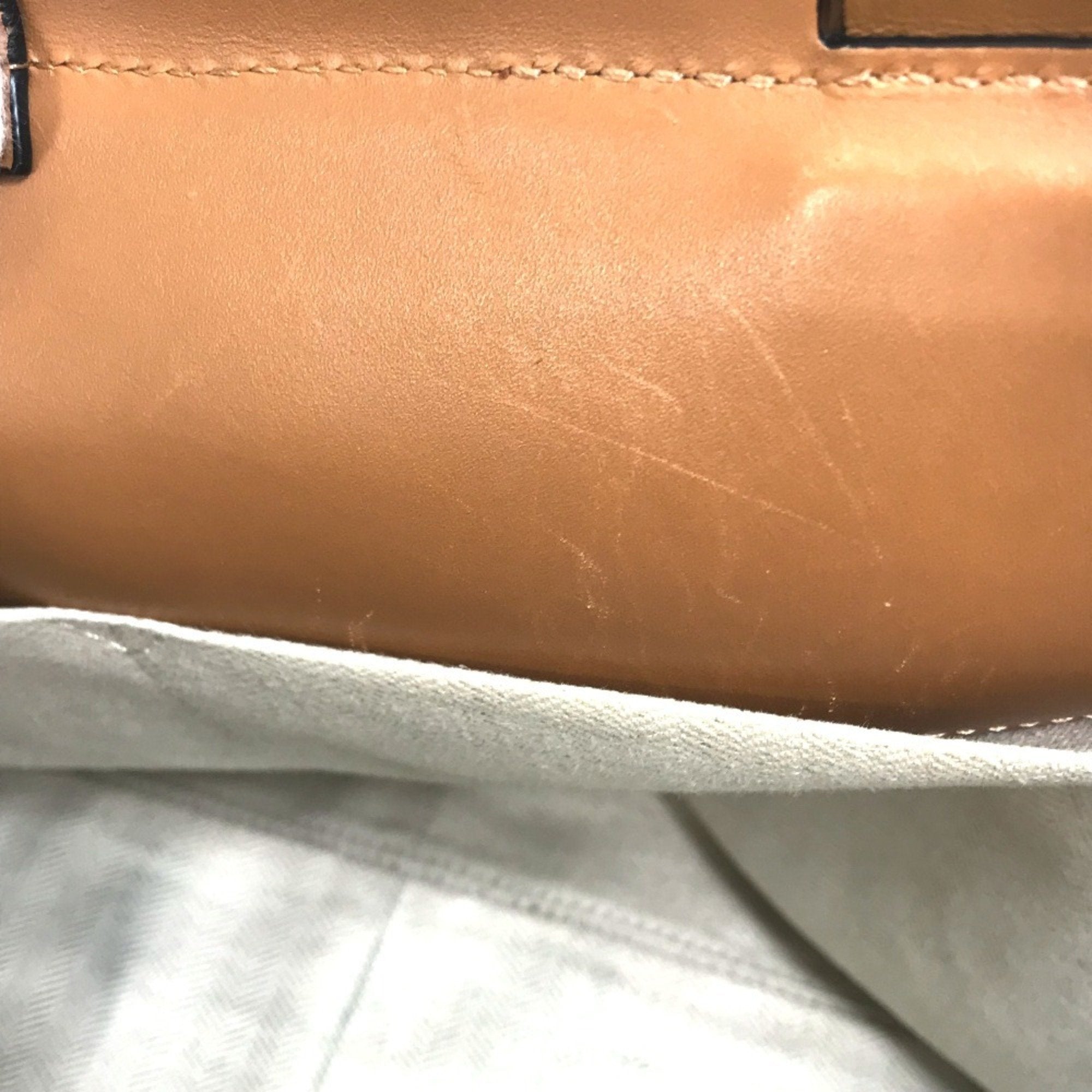 Loewe Brown Camel Leather Shoulder Bag Tote Bag (Pre-Owned)