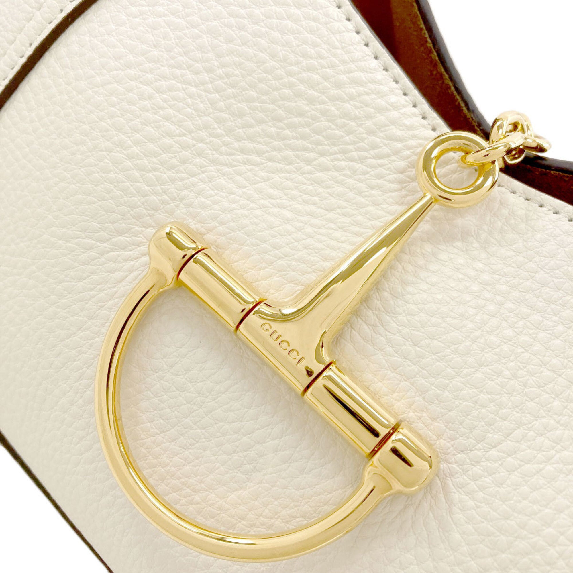 Gucci White Leather Handbag (Pre-Owned)
