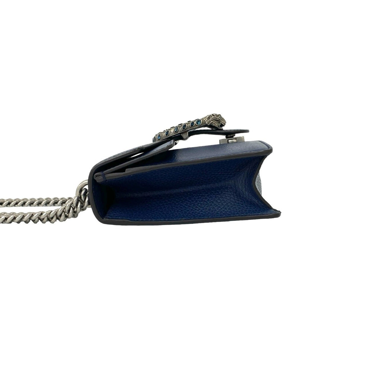 Gucci Navy Leather Shoulder Bag (Pre-Owned)