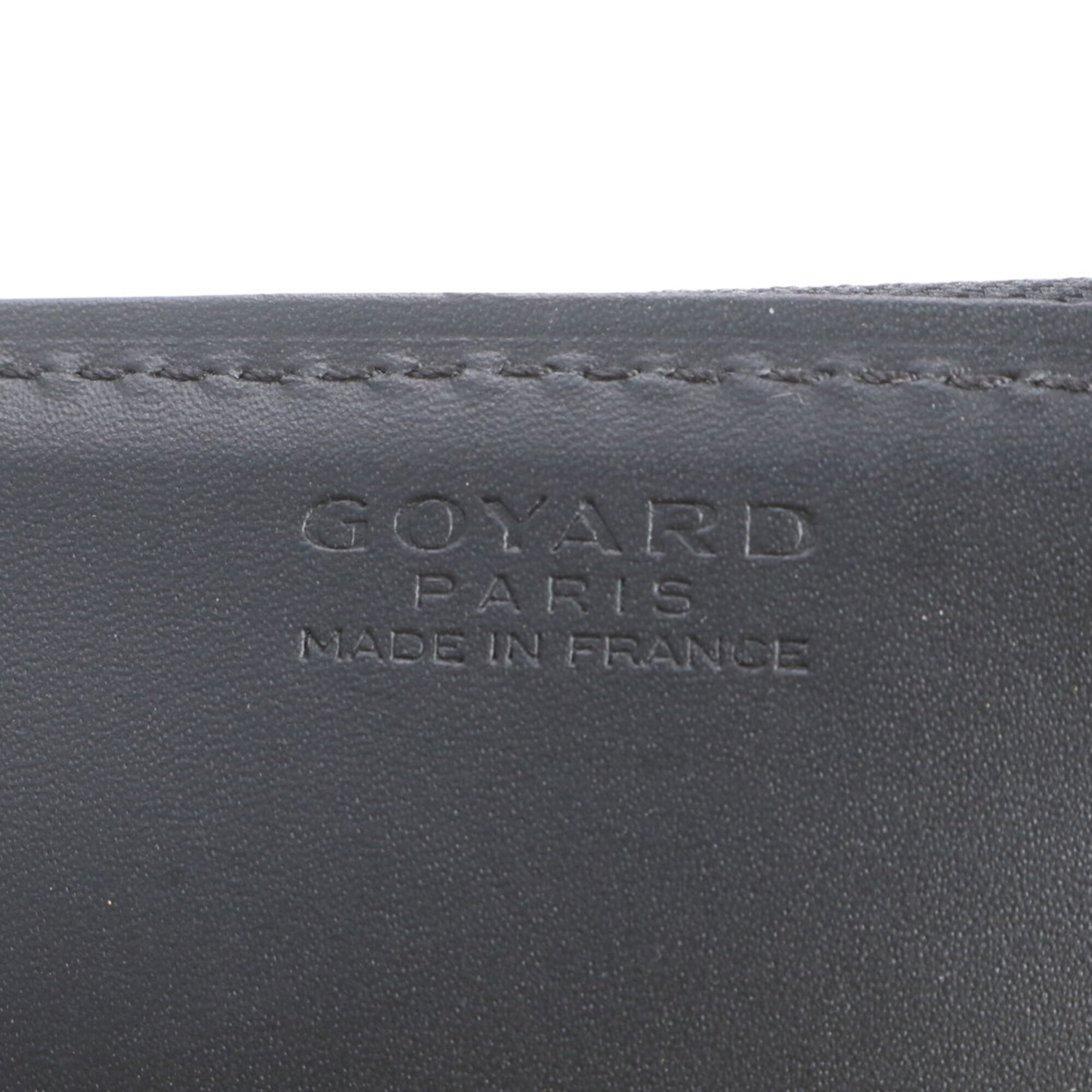 Goyard Black Brown White Leather Coated Canvas Clutch Bag Pouch (Pre-Owned)