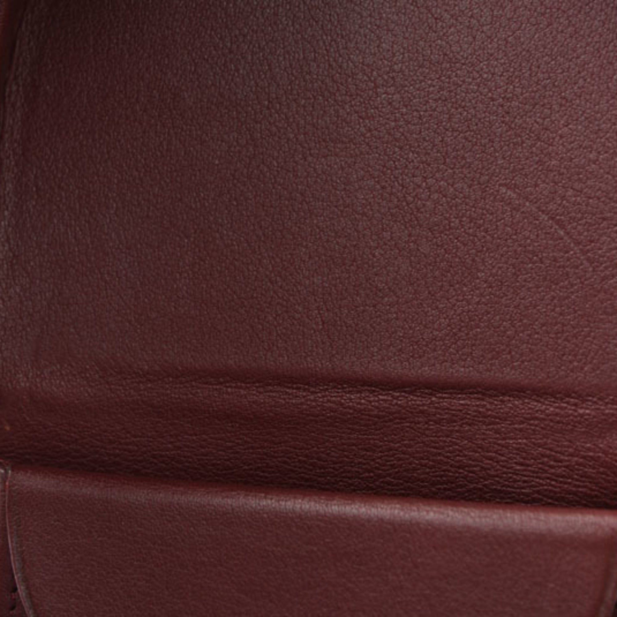 Cartier Must Bordeaux Leather Coin Purse/Coin Case (Pre-Owned)