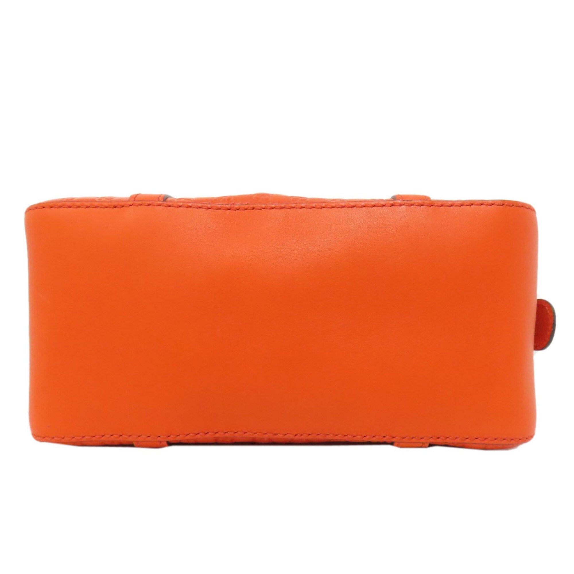 Gucci Orange Leather Handbag (Pre-Owned)