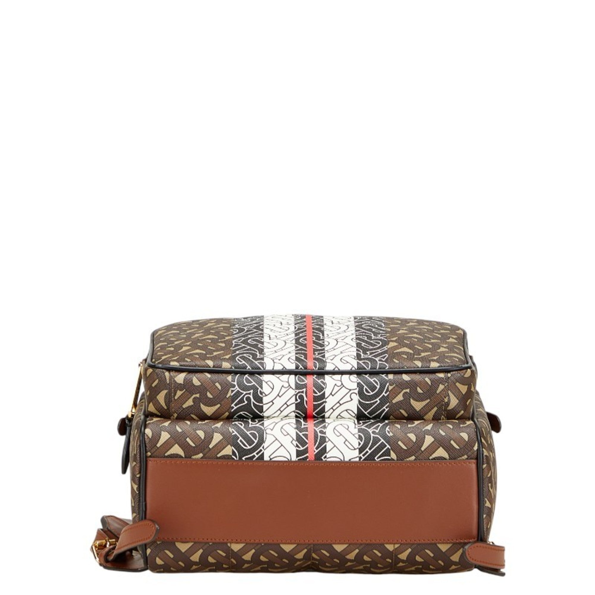 Burberry Brown Pvc Leather Backpack (Pre-Owned)