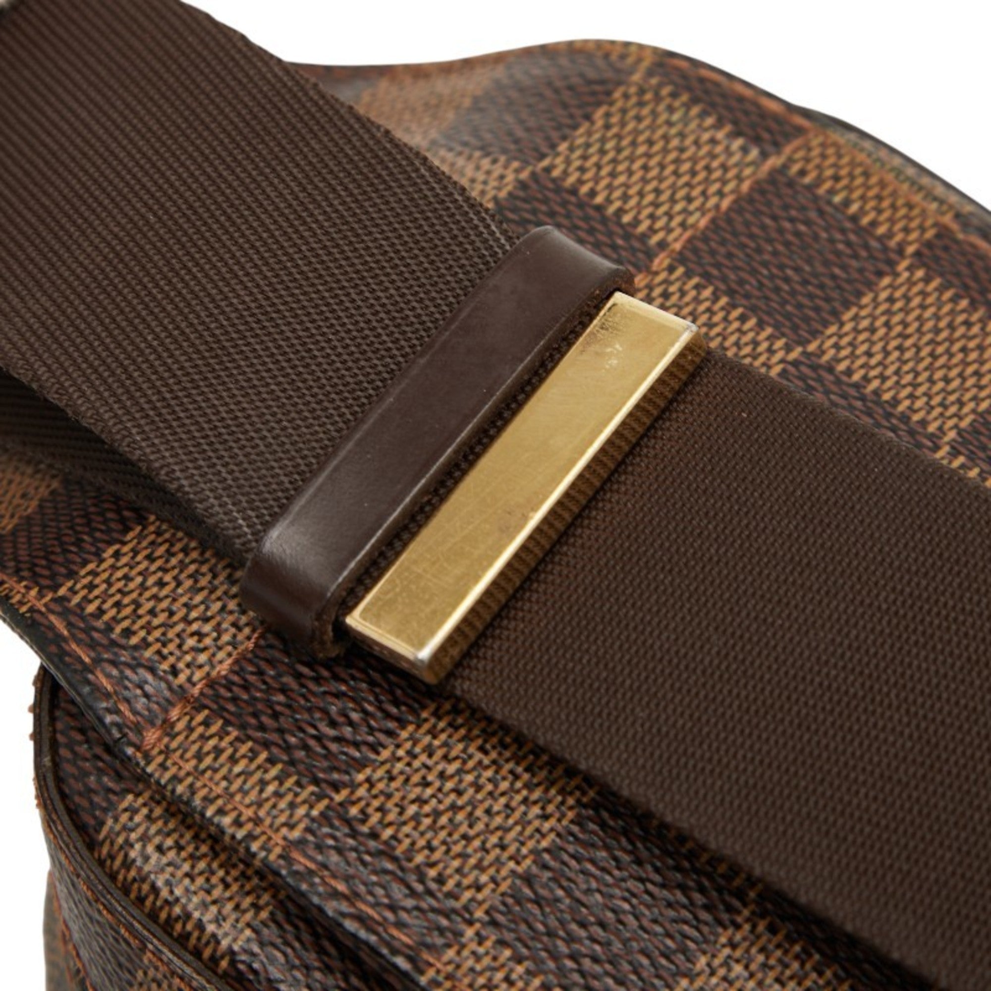 Louis Vuitton Damier Brown Pvc Leather Shoulder Bag Sling Bag (Pre-Owned)