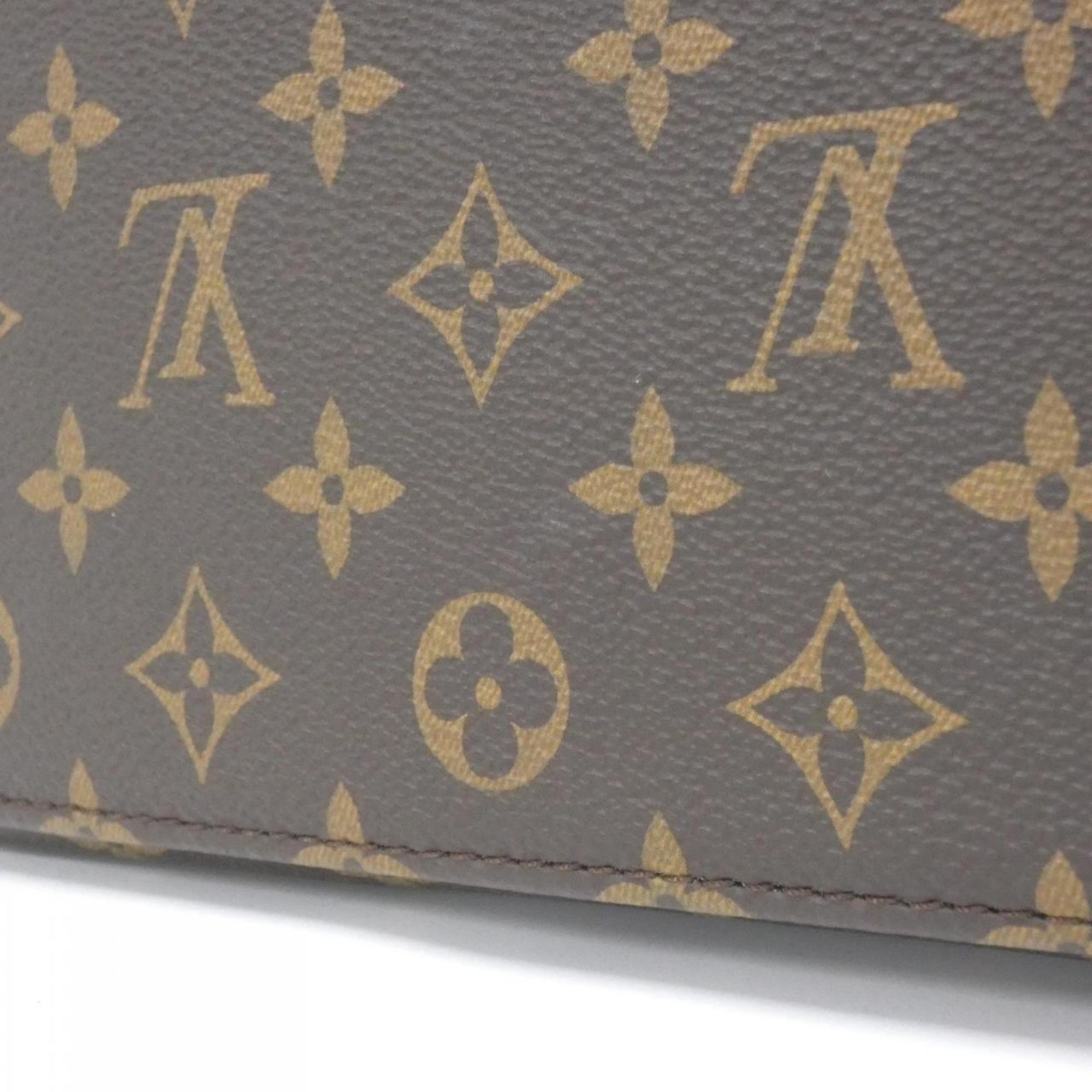 Louis Vuitton Marron Coated Canvas Handbag (Pre-Owned)