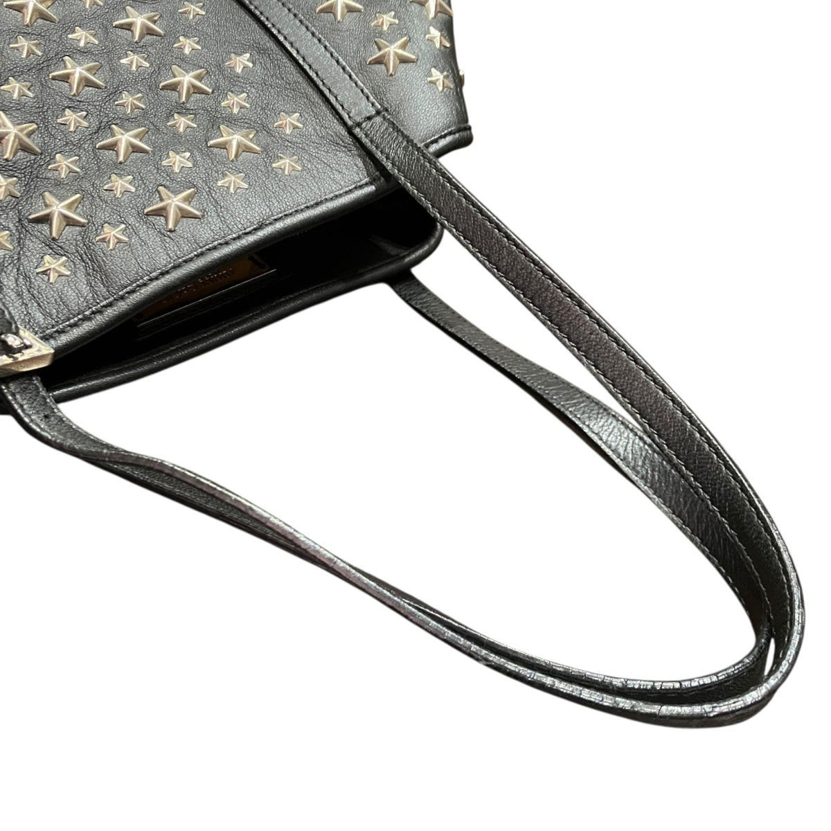 Jimmy Choo Black Leather Tote Bag (Pre-Owned)