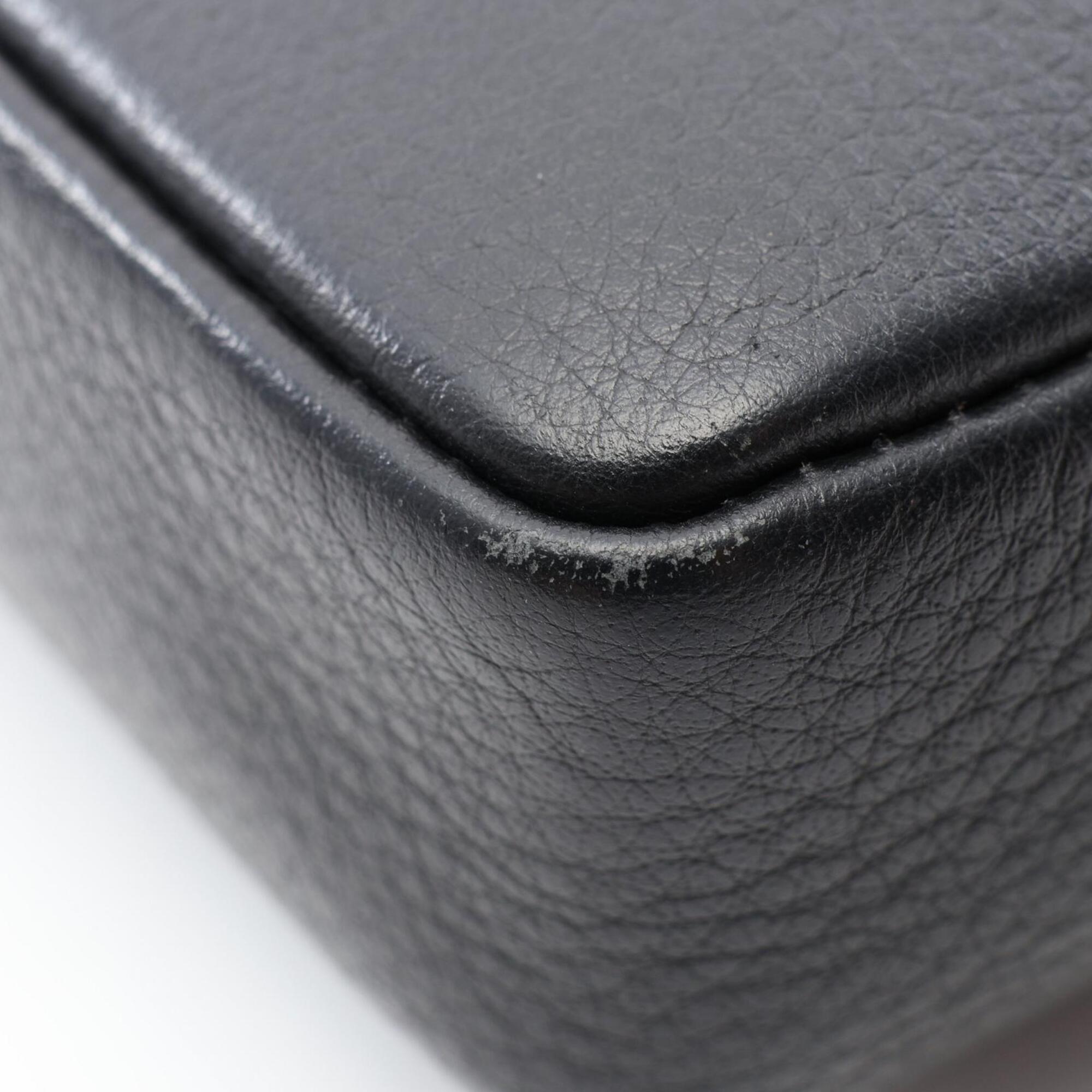 Balenciaga Black Leather Handbag Shoulder Bag (Pre-Owned)