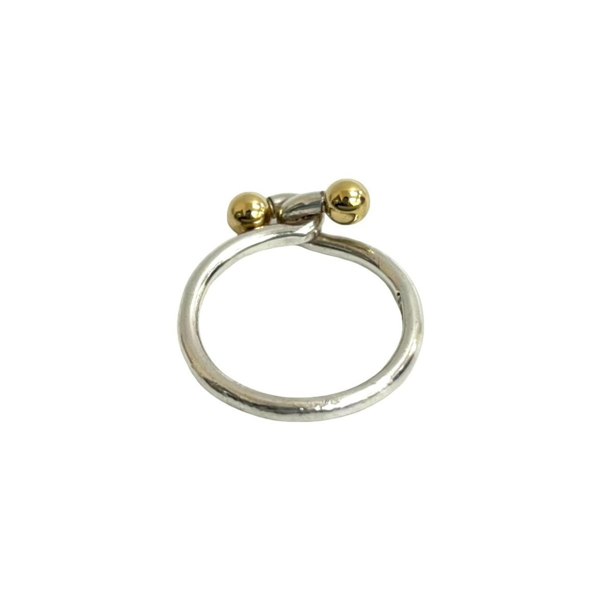 Tiffany Gold Silver Gold (18K) Silver 925 Band Ring (Pre-Owned)