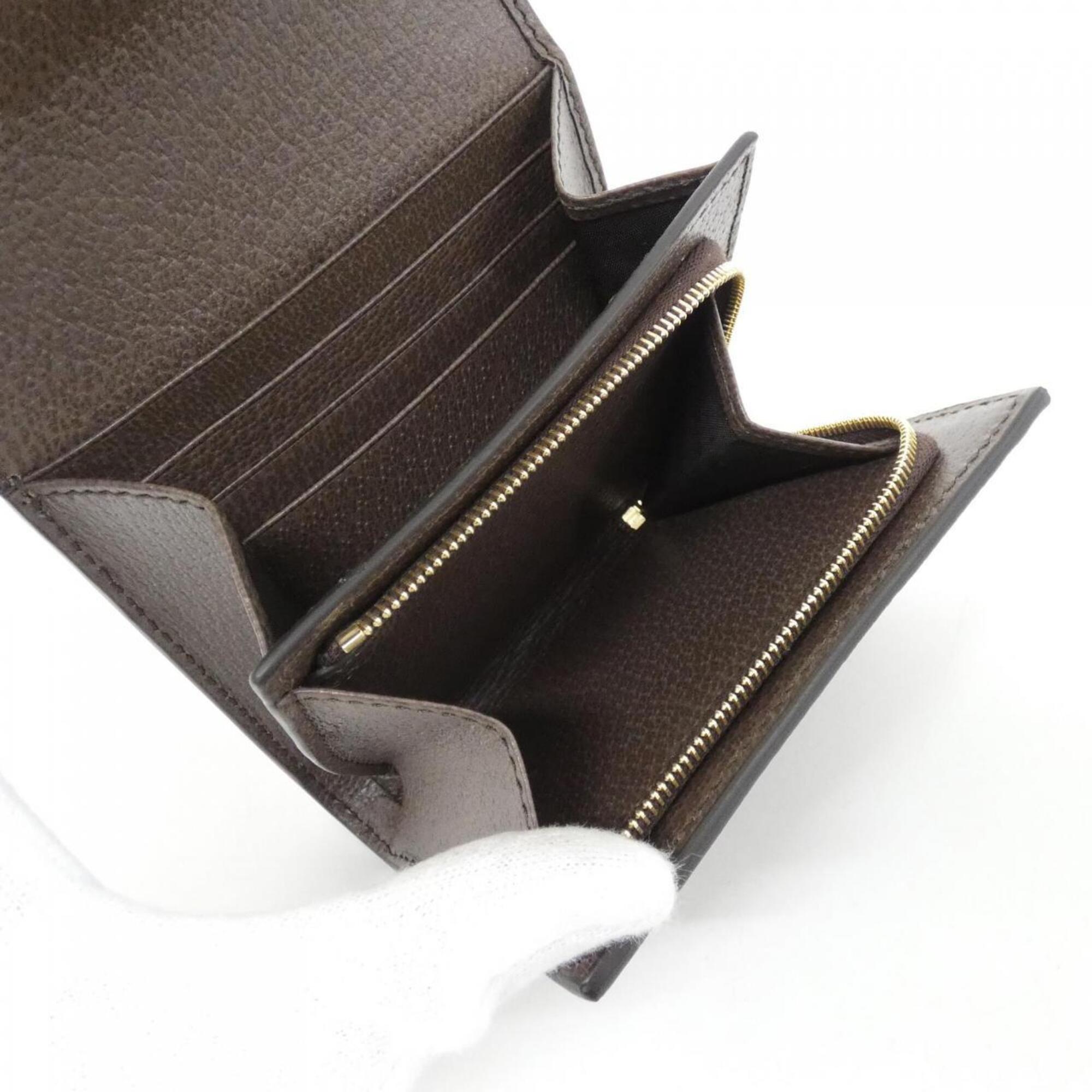 Gucci Beige Brown Gg Supreme Long Wallet (Bi-Fold) (Pre-Owned)