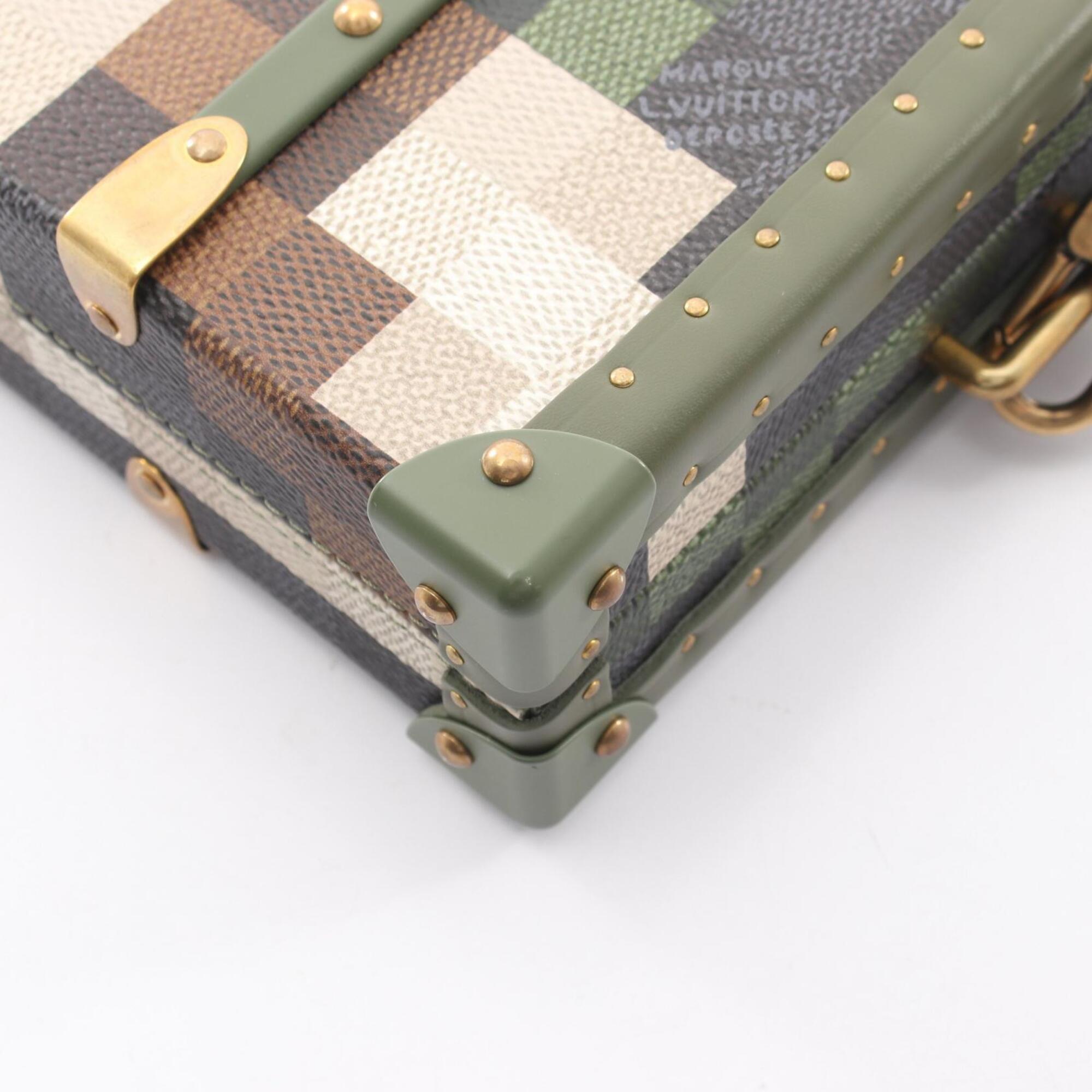 Louis Vuitton Khaki Multi-Color Coated Canvas Leather Handbag Shoulder Bag (Pre-Owned)