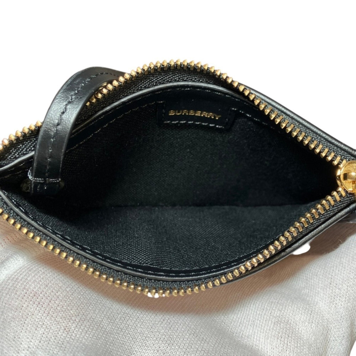 Burberry Brown Canvas Leather Coin Purse/Coin Case (Pre-Owned)
