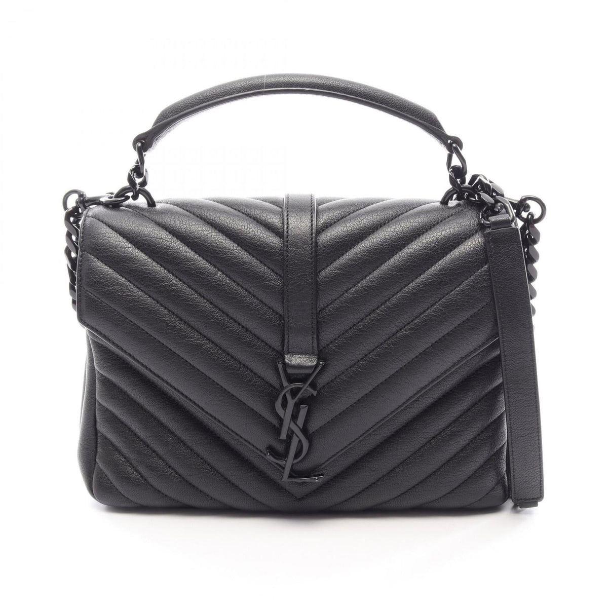 Yves Saint Laurent Black Leather Handbag (Pre-Owned)