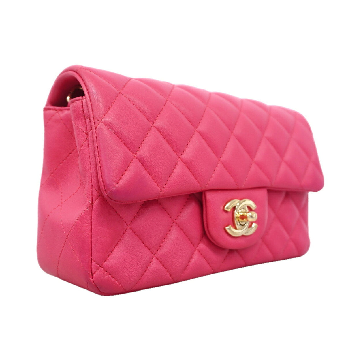 Chanel Pink Leather Shoulder Bag (Pre-Owned)