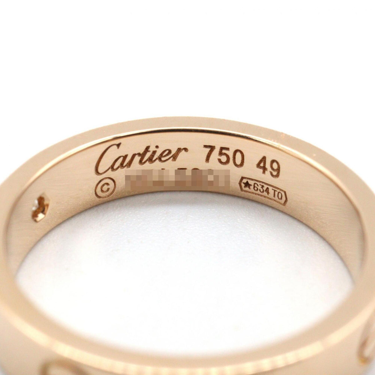 Cartier Gold Clear Pink Gold (18K) Band Ring (Pre-Owned)