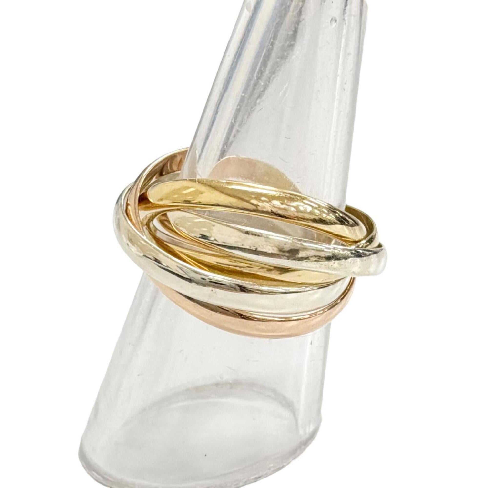 Cartier Pink Gold White Gold Yellow Gold Yellow Gold (18K) Pink Gold (18K) White Gold (18K) Band Ring (Pre-Owned)