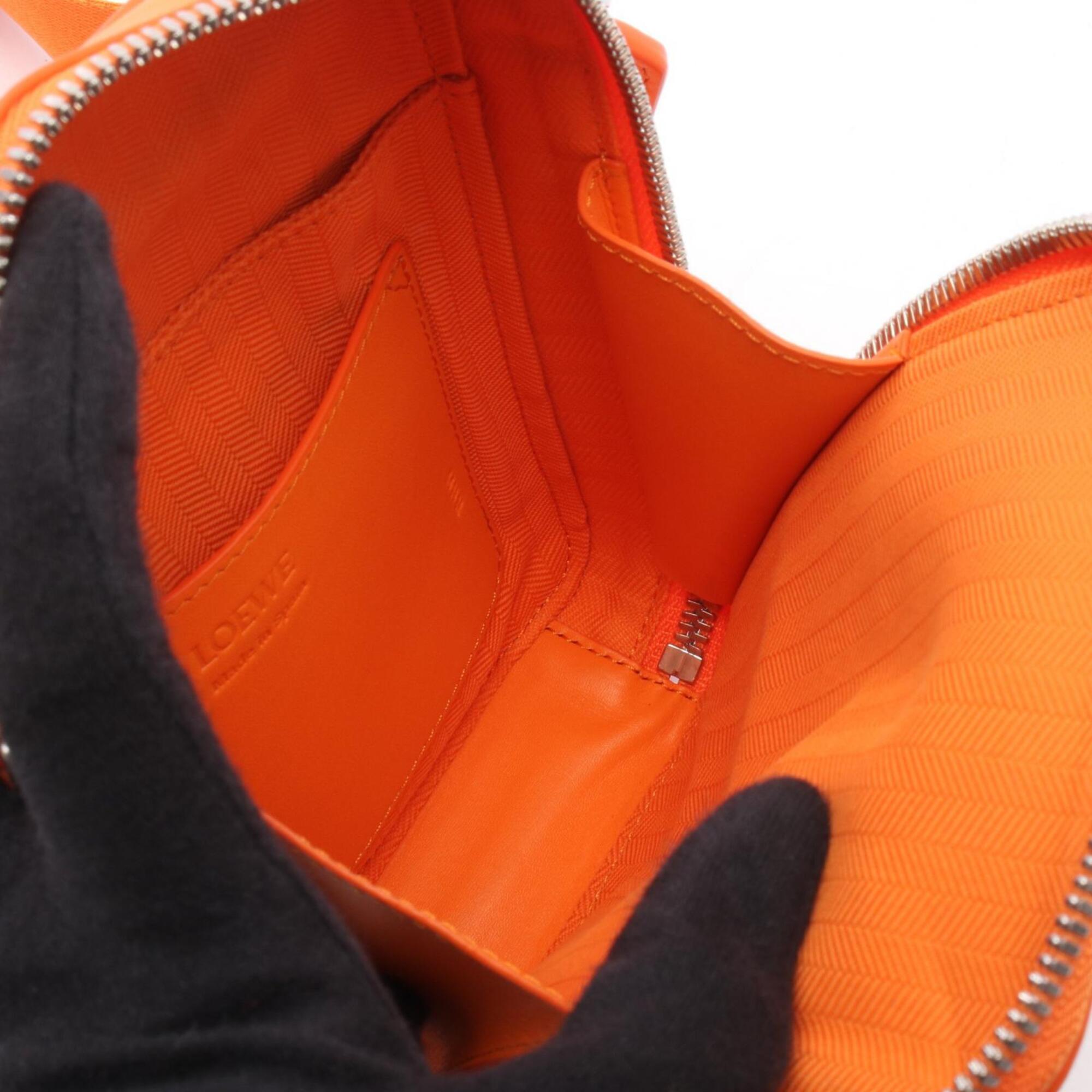Loewe Orange Leather Handbag Shoulder Bag (Pre-Owned)