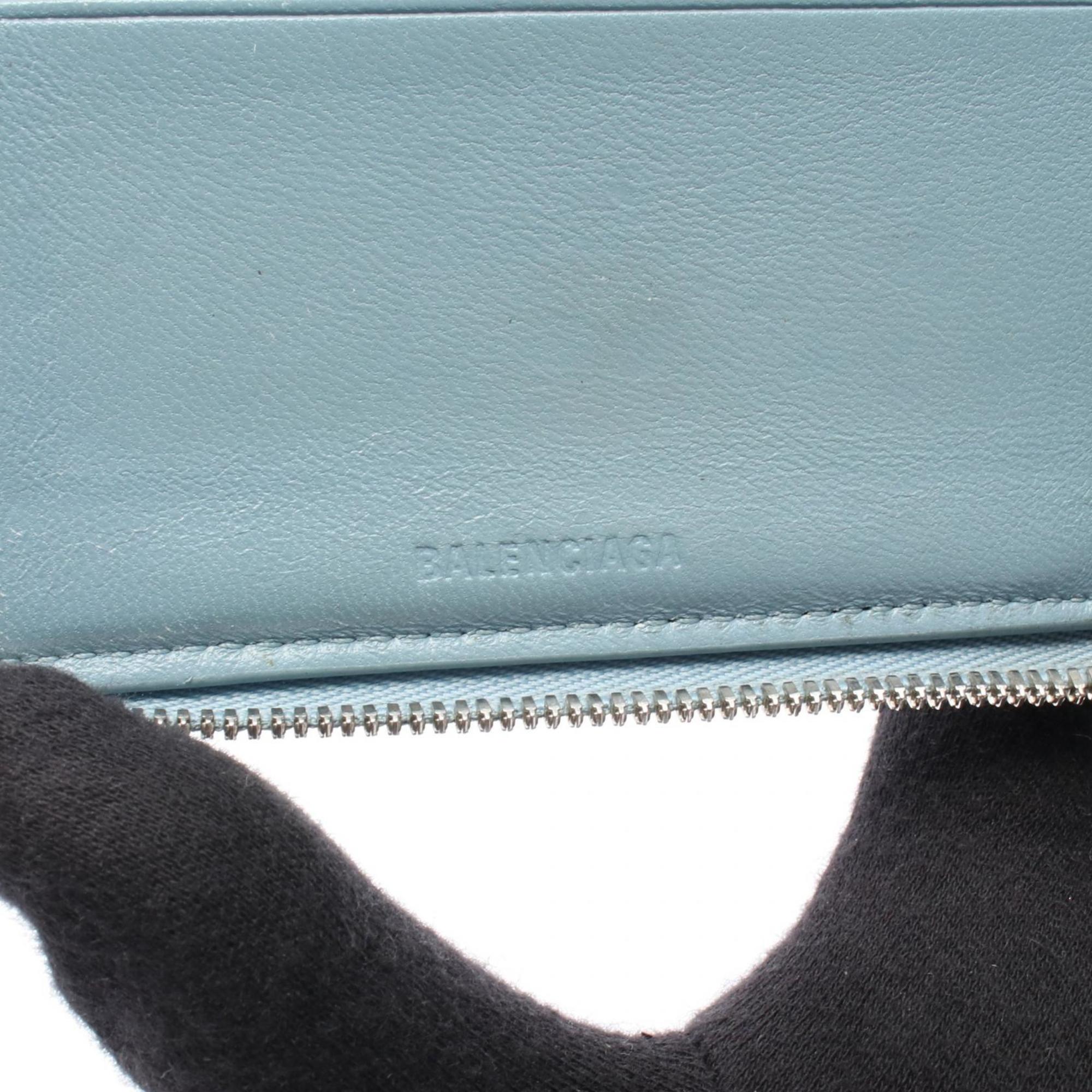 Balenciaga Blue Leather Wallet (Bi-Fold) (Pre-Owned)