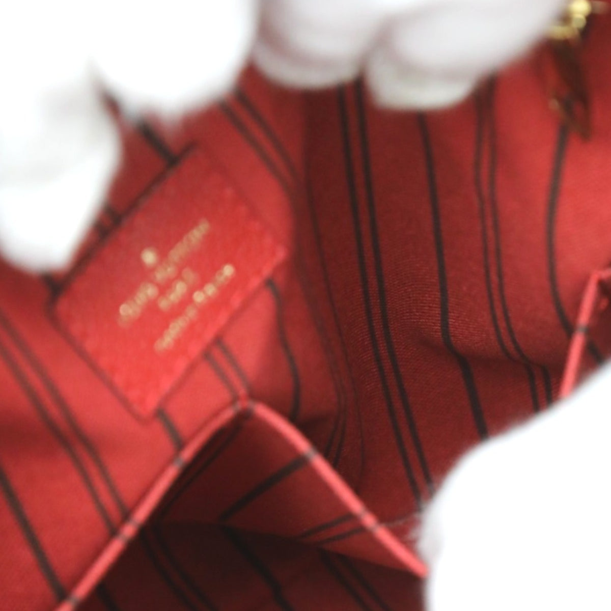 Louis Vuitton Red Color Monogram Empreinte Handbag (Pre-Owned)