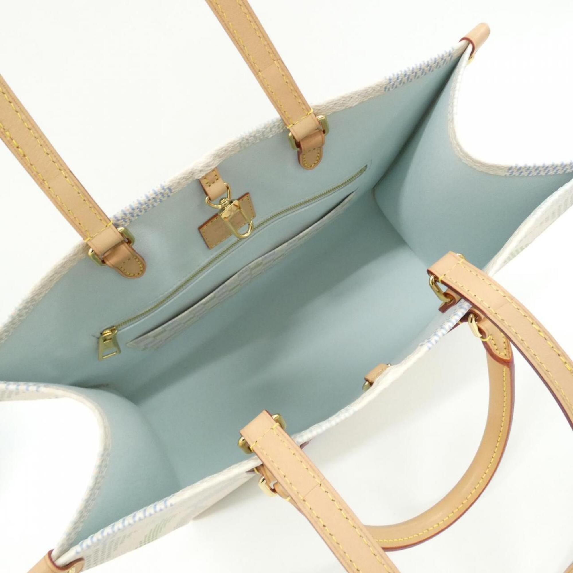 Louis Vuitton Pistache Coated Canvas Handbag (Pre-Owned)