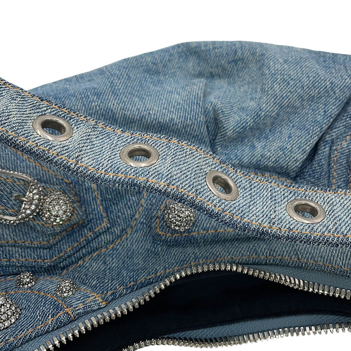 Balenciaga Blue Denim Handbag Shoulder Bag (Pre-Owned)