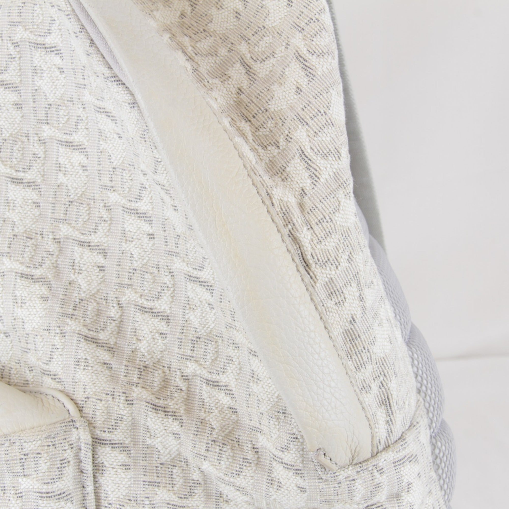 Christian Dior White Canvas Leather Backpack (Pre-Owned)