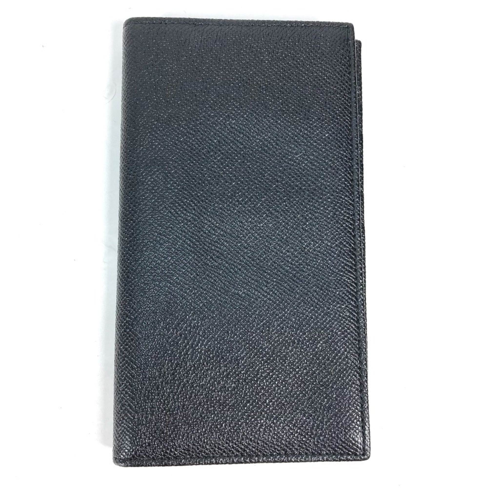 Bvlgari Black Leather Long Wallet (Bi-Fold) (Pre-Owned)