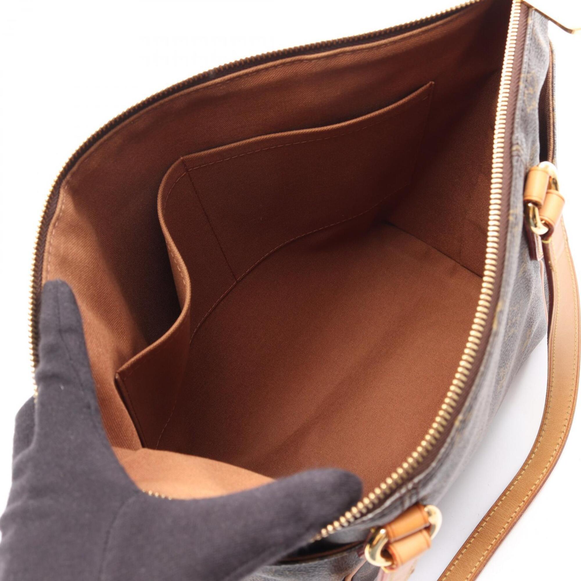 Louis Vuitton Brown Coated Canvas Pvc Monogram Leather Handbag Tote Bag (Pre-Owned)