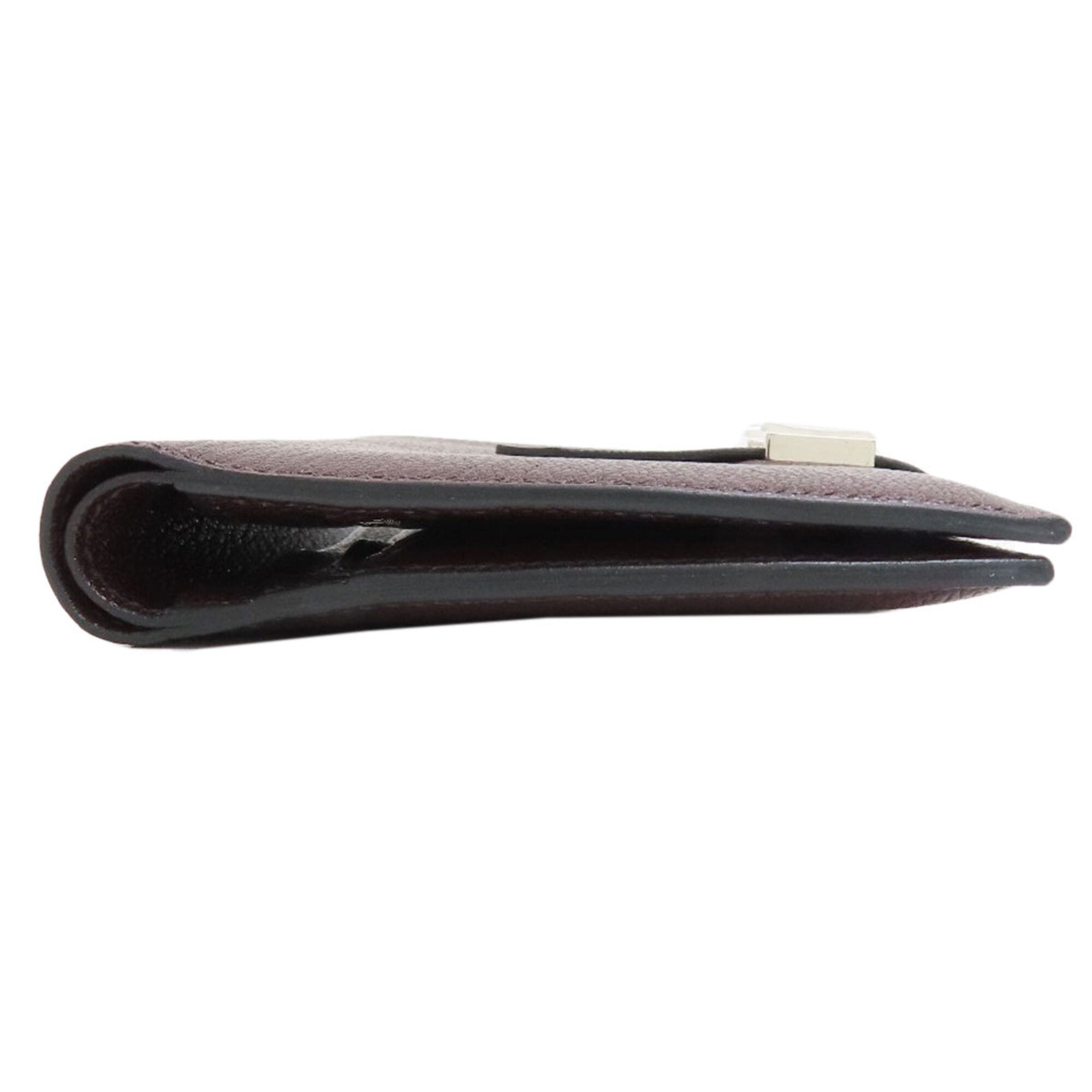 Hermes Bordeaux Chevre Leather Wallet (Bi-Fold) (Pre-Owned)
