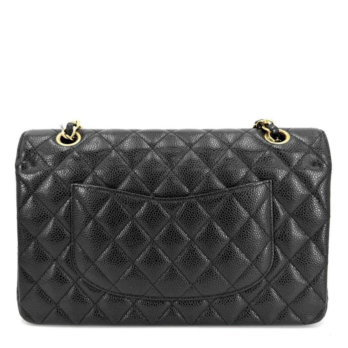 Chanel Black Grained Calfskin Shoulder Bag (Pre-Owned)