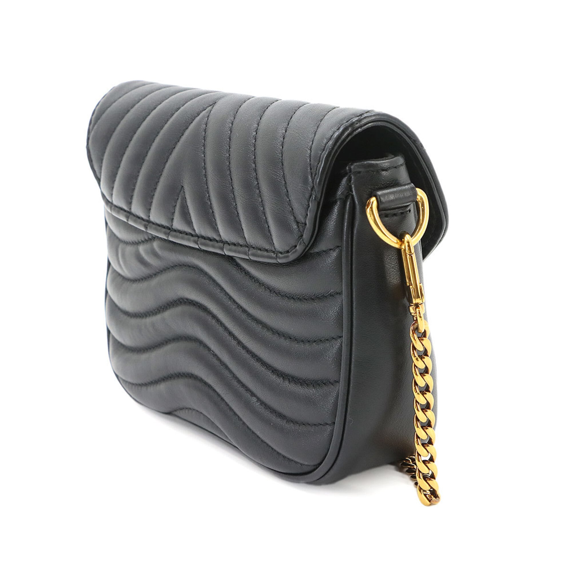 Louis Vuitton Black Leather Pochette Shoulder Bag (Pre-Owned)