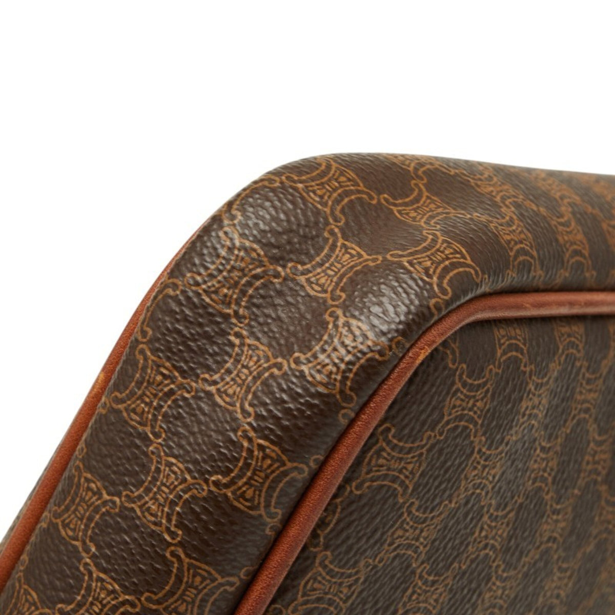 Celine Brown Pvc Leather Clutch Bag (Pre-Owned)