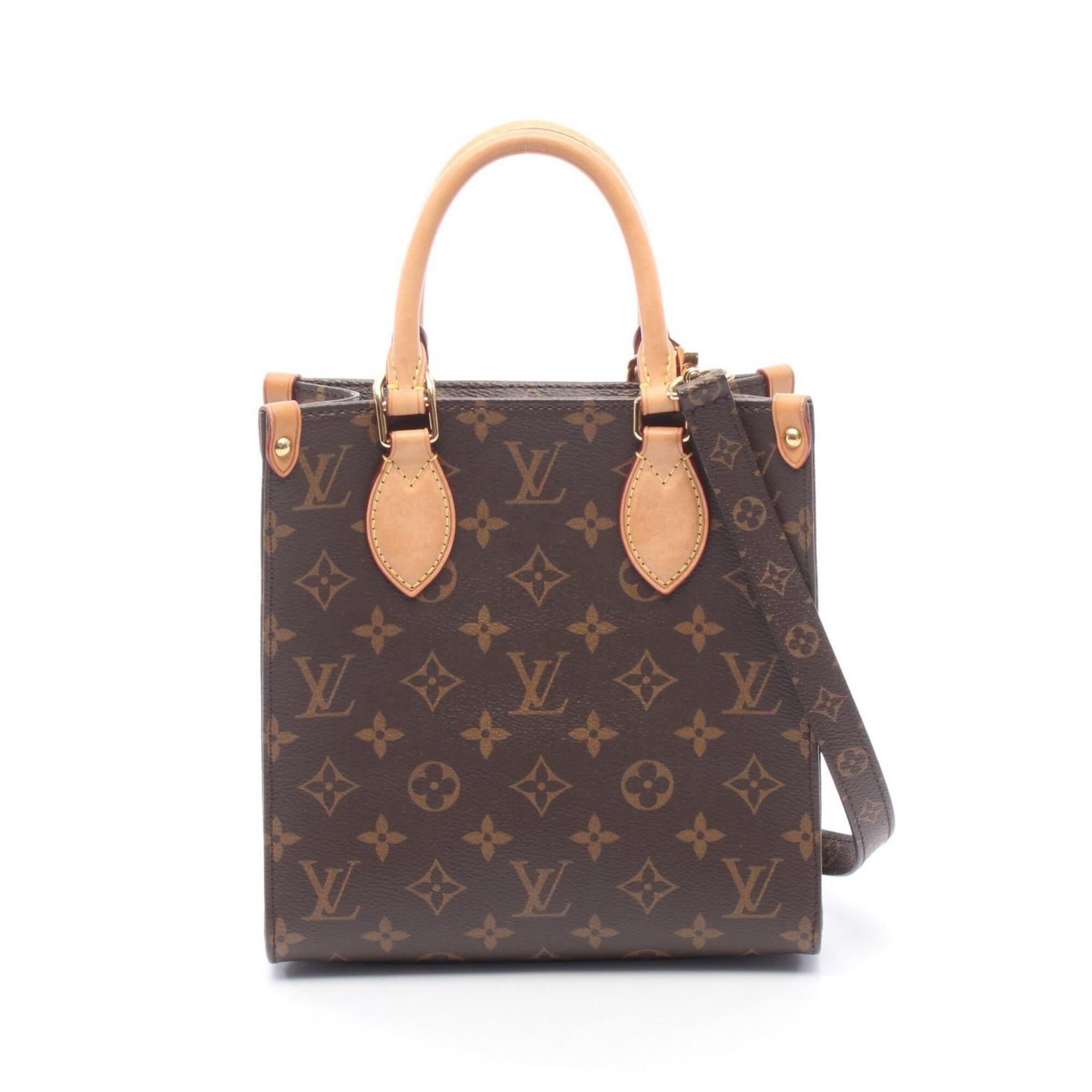 Louis Vuitton Brown Coated Canvas Pvc Monogram Leather Handbag (Pre-Owned)