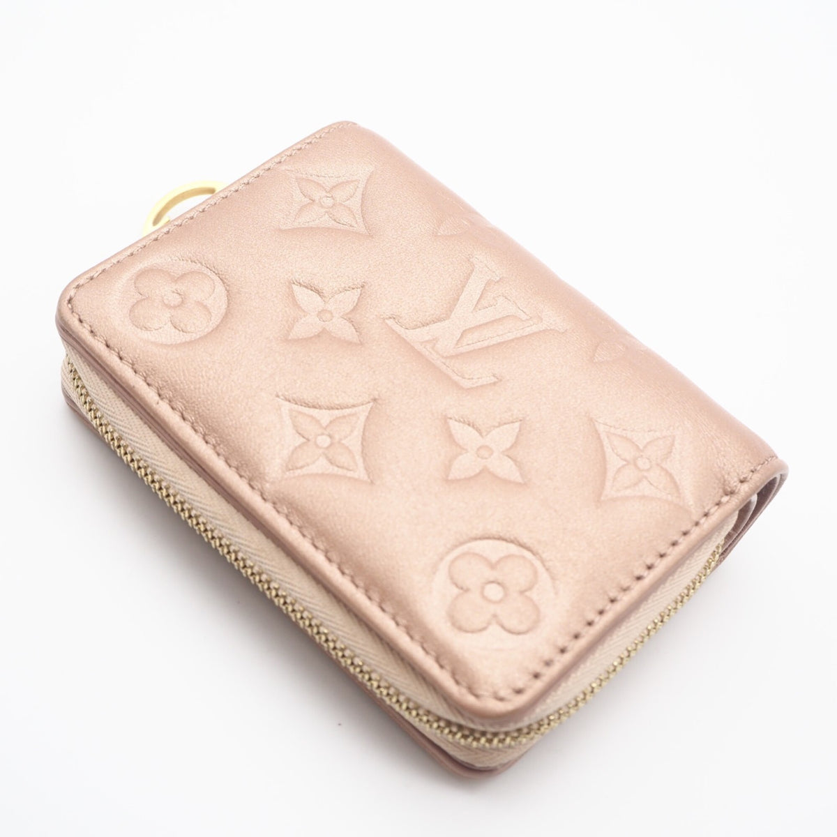 Louis Vuitton Monogram Pink Beige Leather Wallet (Bi-Fold) (Pre-Owned)
