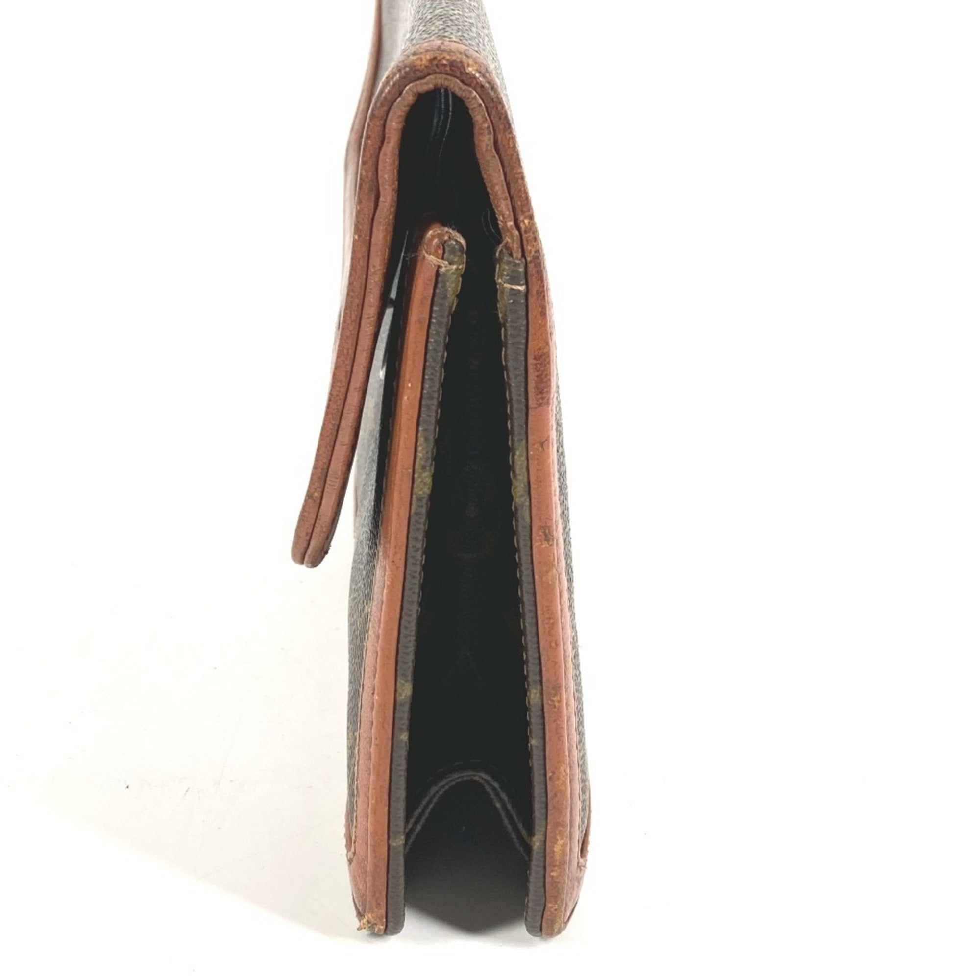 Louis Vuitton Brown Monogram Canvas Clutch Bag Pochette Pouch (Pre-Owned)