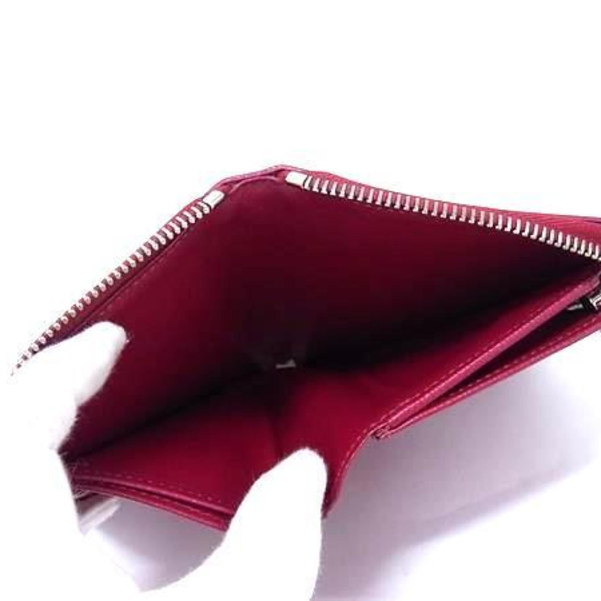 Louis Vuitton Fuchsia Red Color Epi Leather Card Wallet (Pre-Owned)