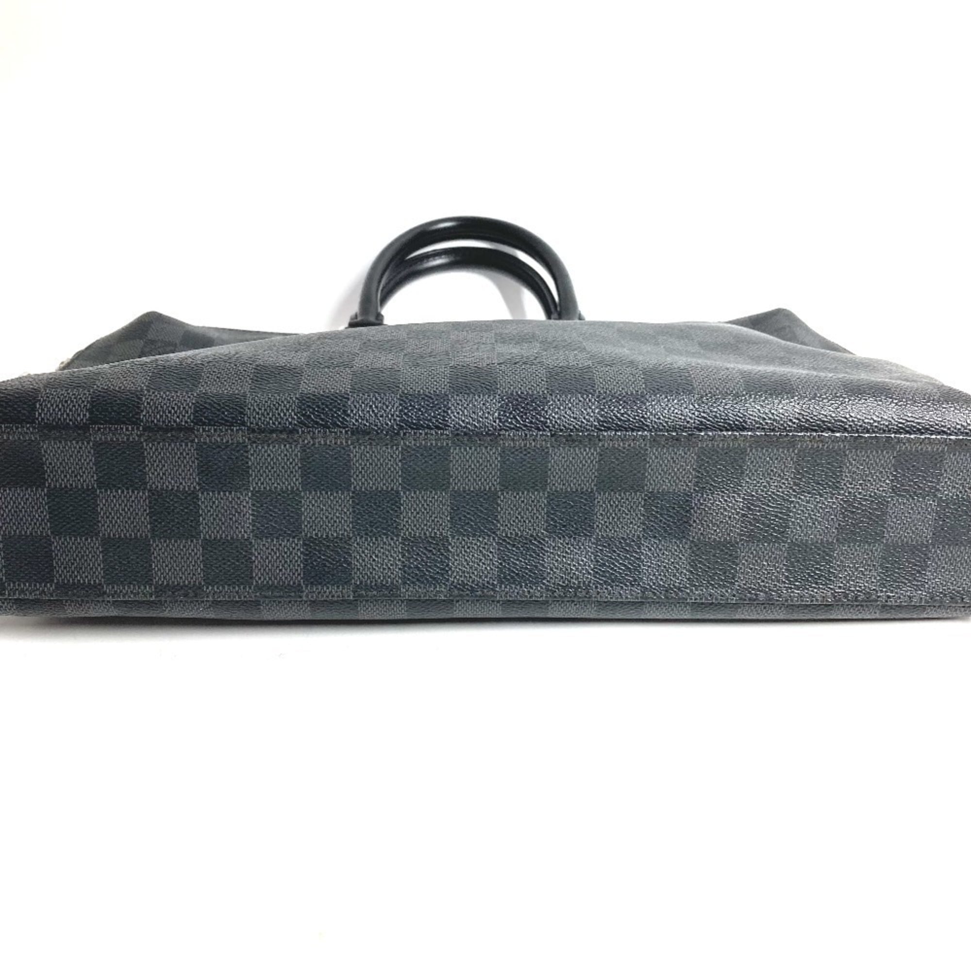 Louis Vuitton Black Damier Graphite Briefcase Handbag (Pre-Owned)