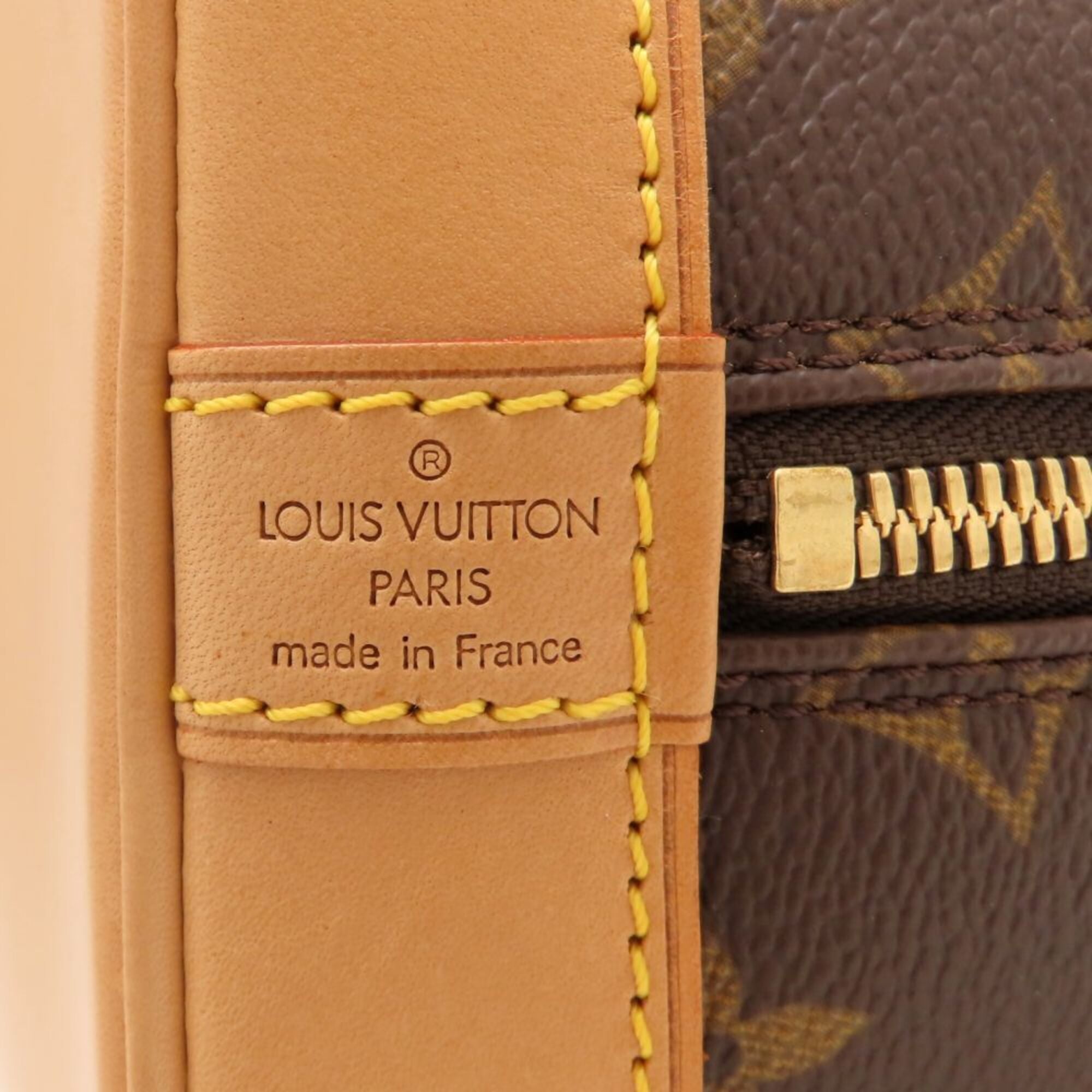 Louis Vuitton Brown Monogram Canvas Handbag (Pre-Owned)