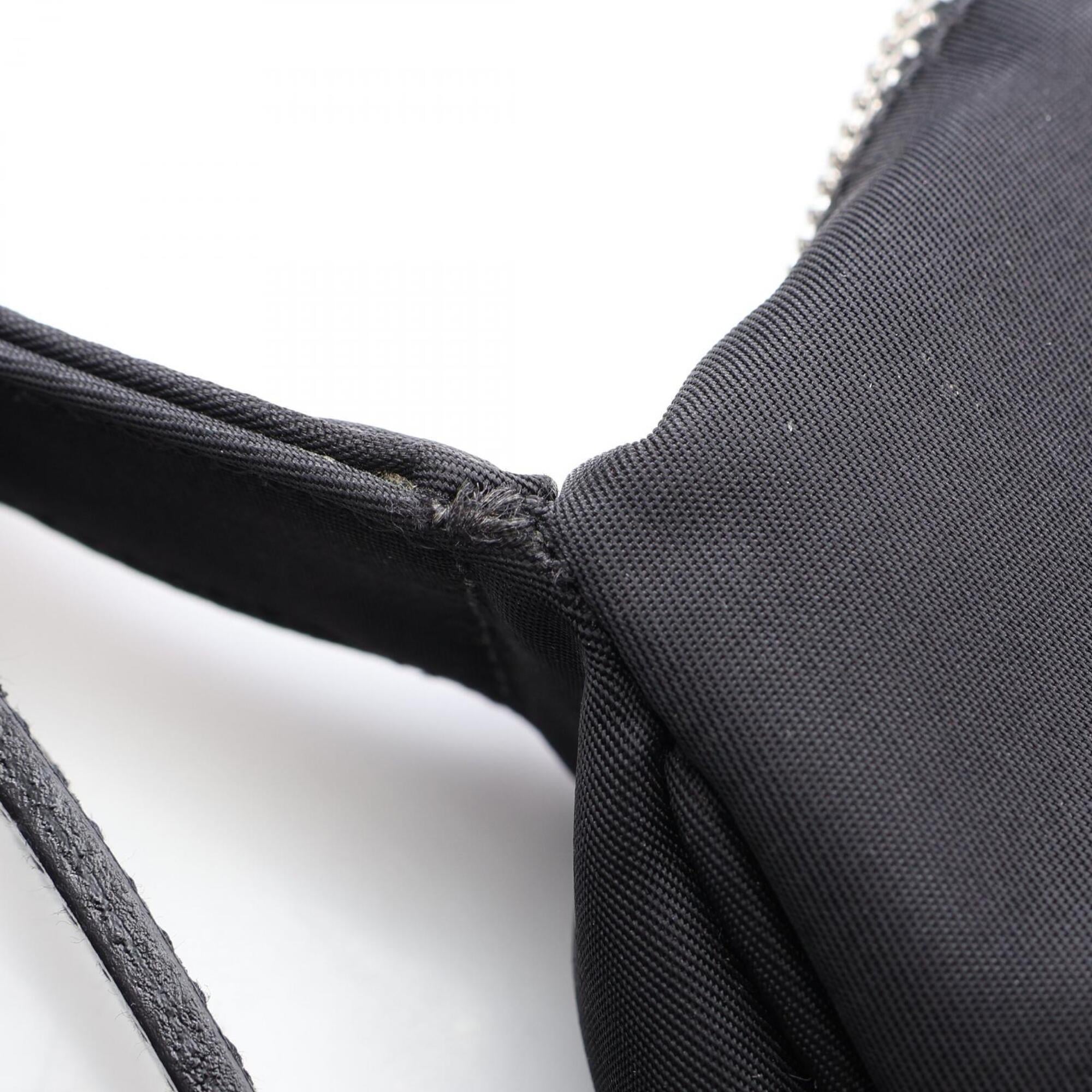 Fendi Black Nylon Leather Handbag Shoulder Bag (Pre-Owned)