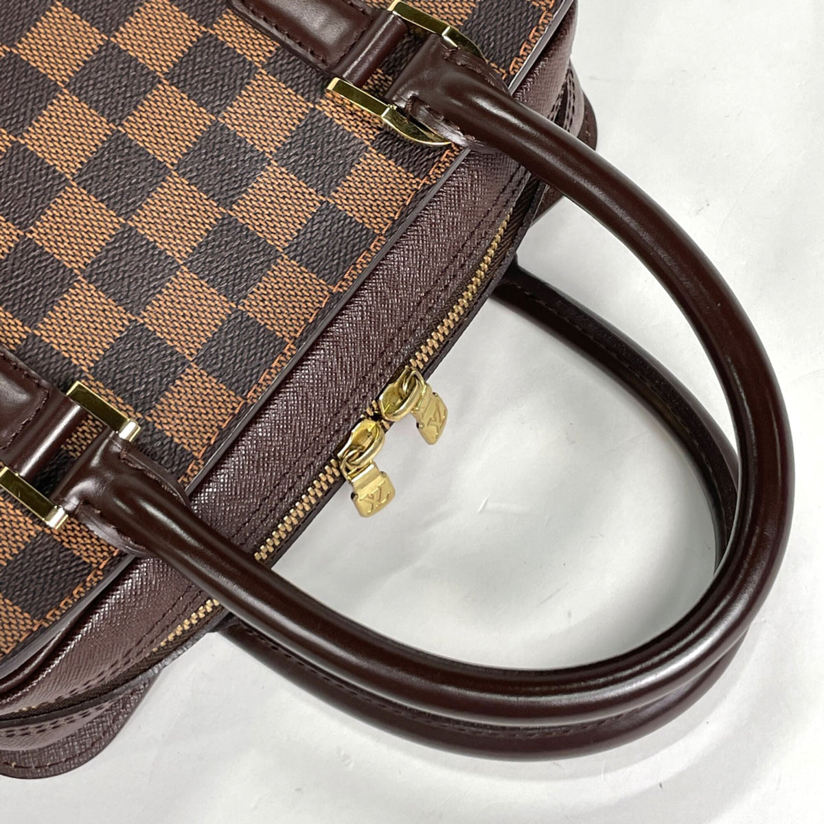 Louis Vuitton Damier Brown Damier Canvas Handbag (Pre-Owned)