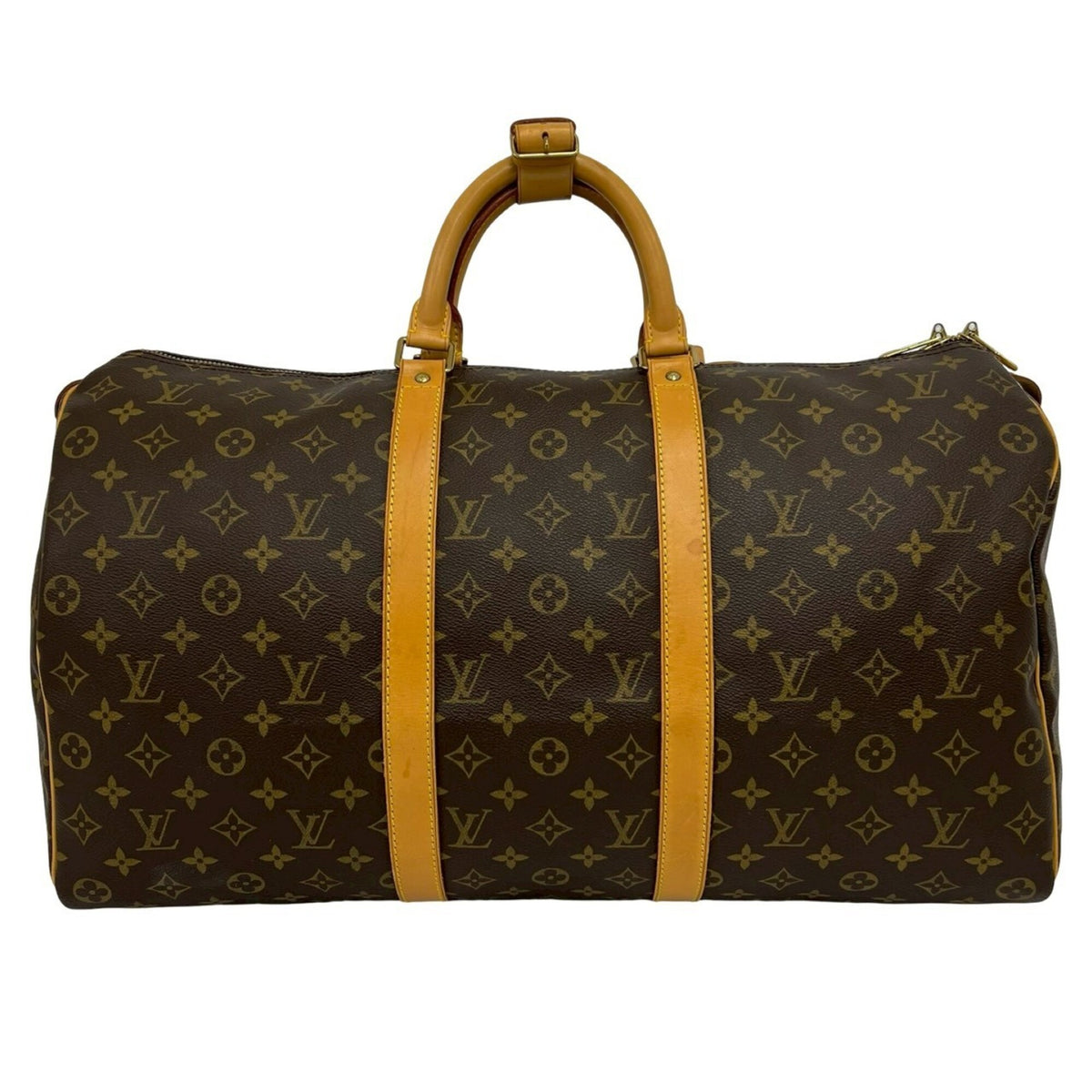 Louis Vuitton Brown Leather Pvc Boston Bag (Pre-Owned)