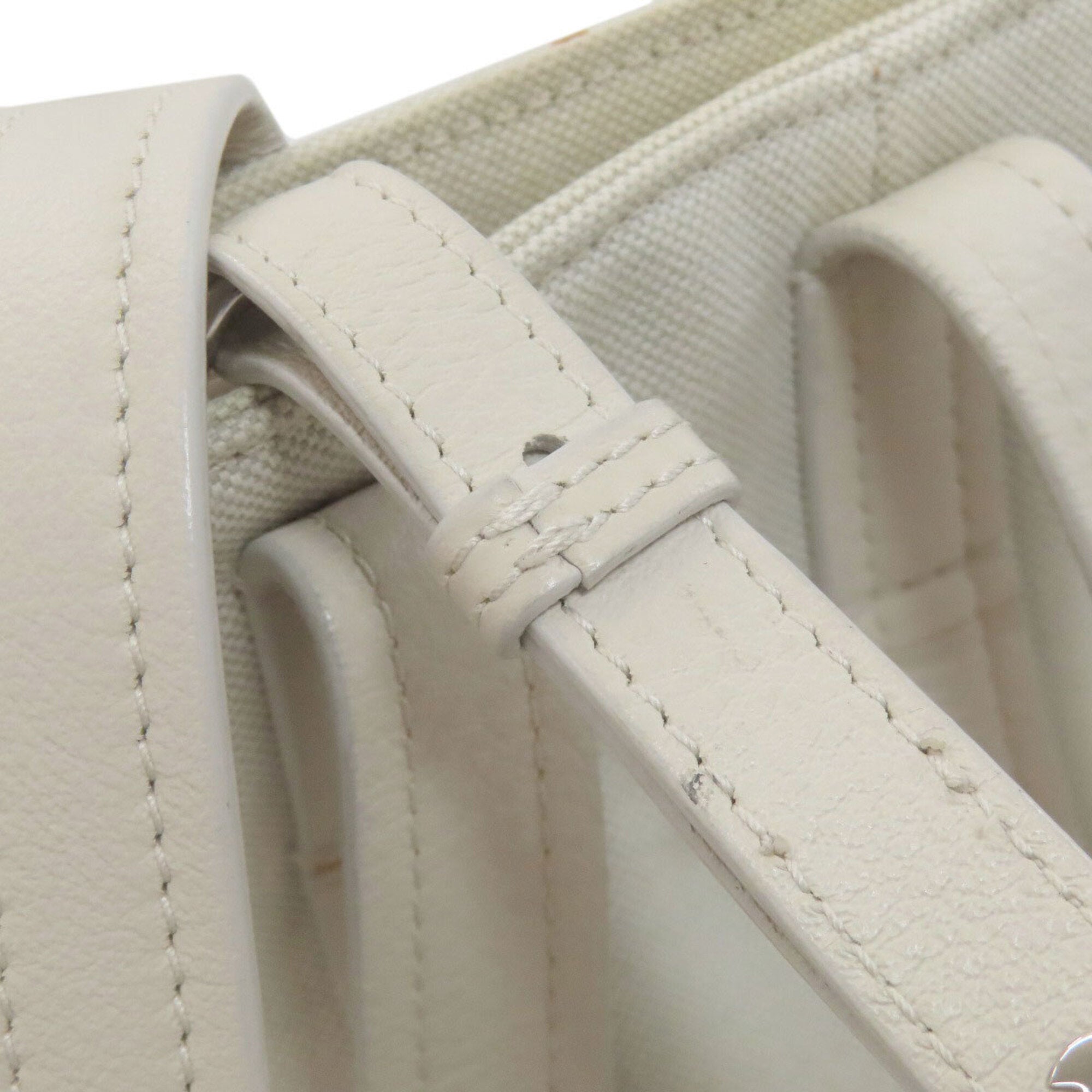 Balenciaga White Canvas Shoulder Bag (Pre-Owned)