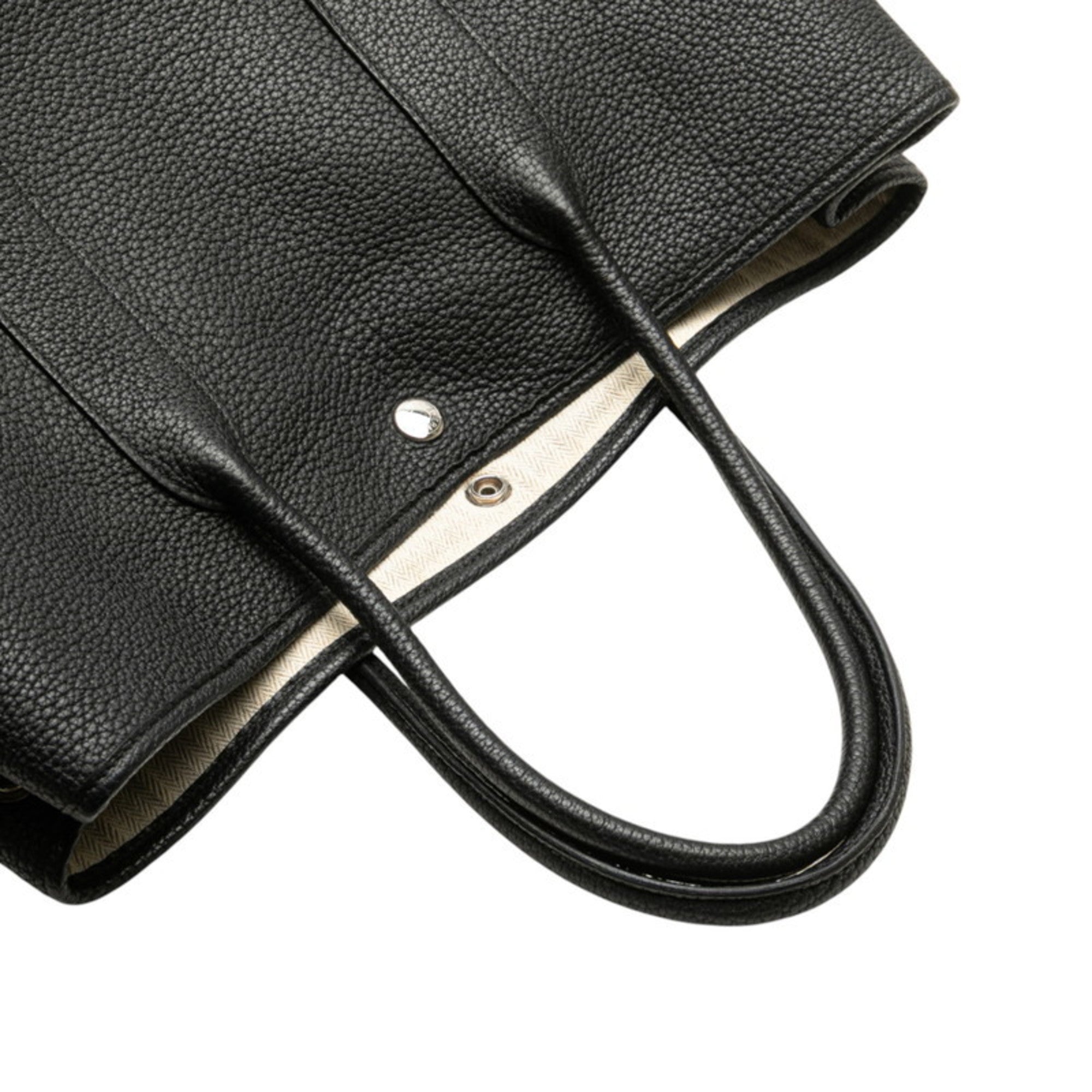 Hermes Garden Black Negonda Leather Tote Bag (Pre-Owned)