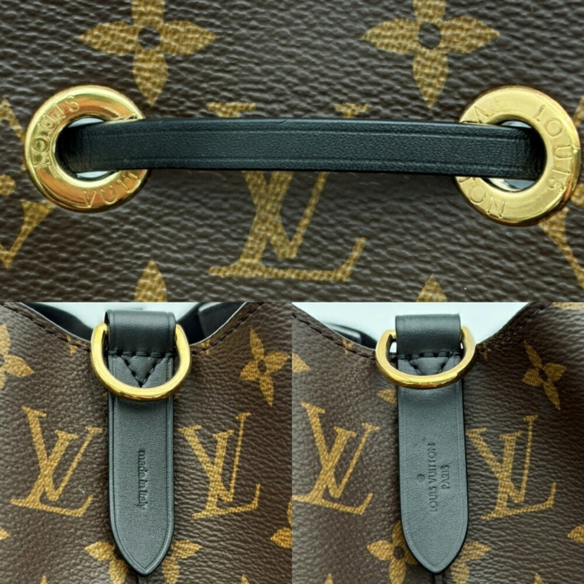 Louis Vuitton Monogram Noir Monogram Canvas Leather Shoulder Bag (Pre-Owned)